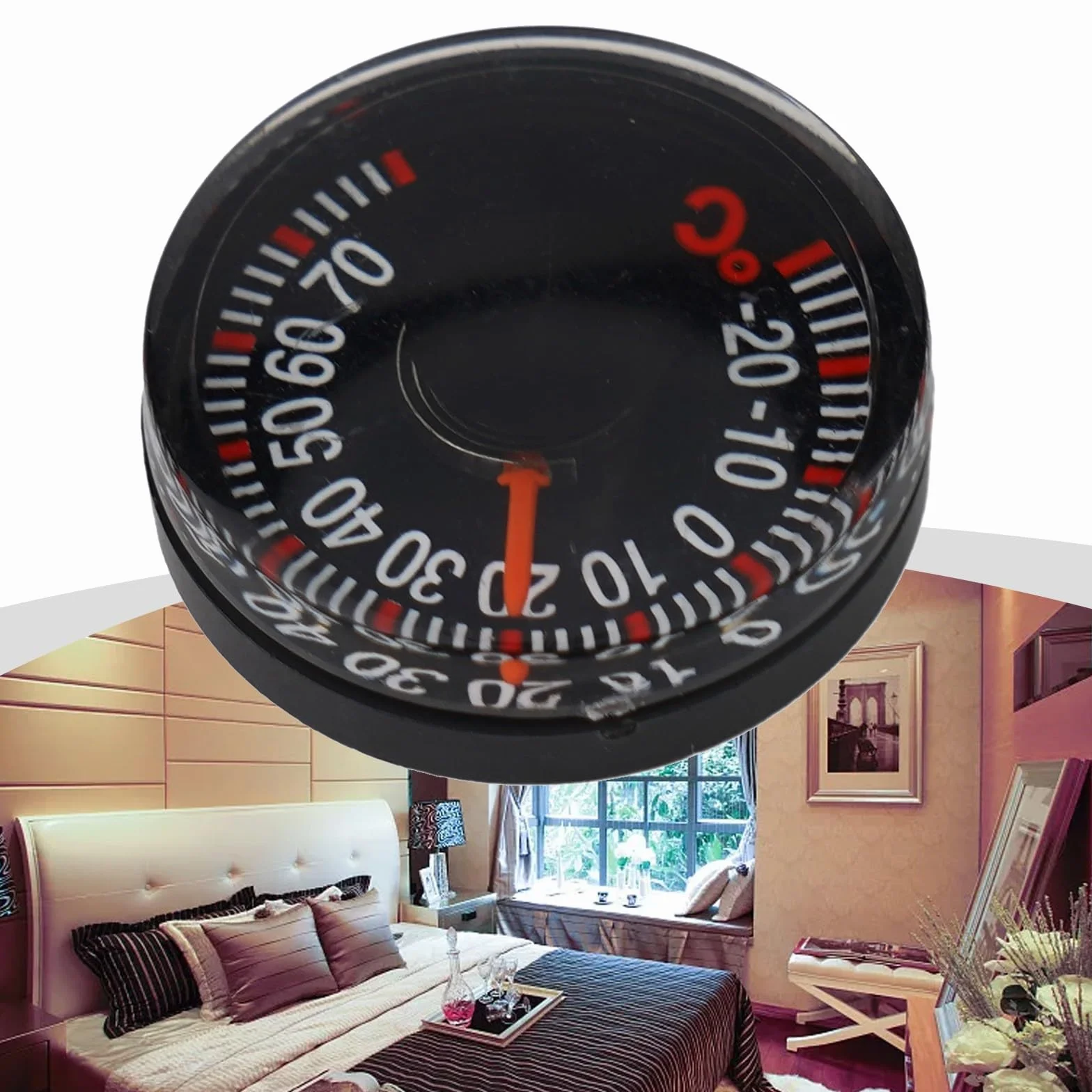 Thermomètre hygromètre d'intérieur et d'extérieur 20 mm mural jardin étanche terrasse