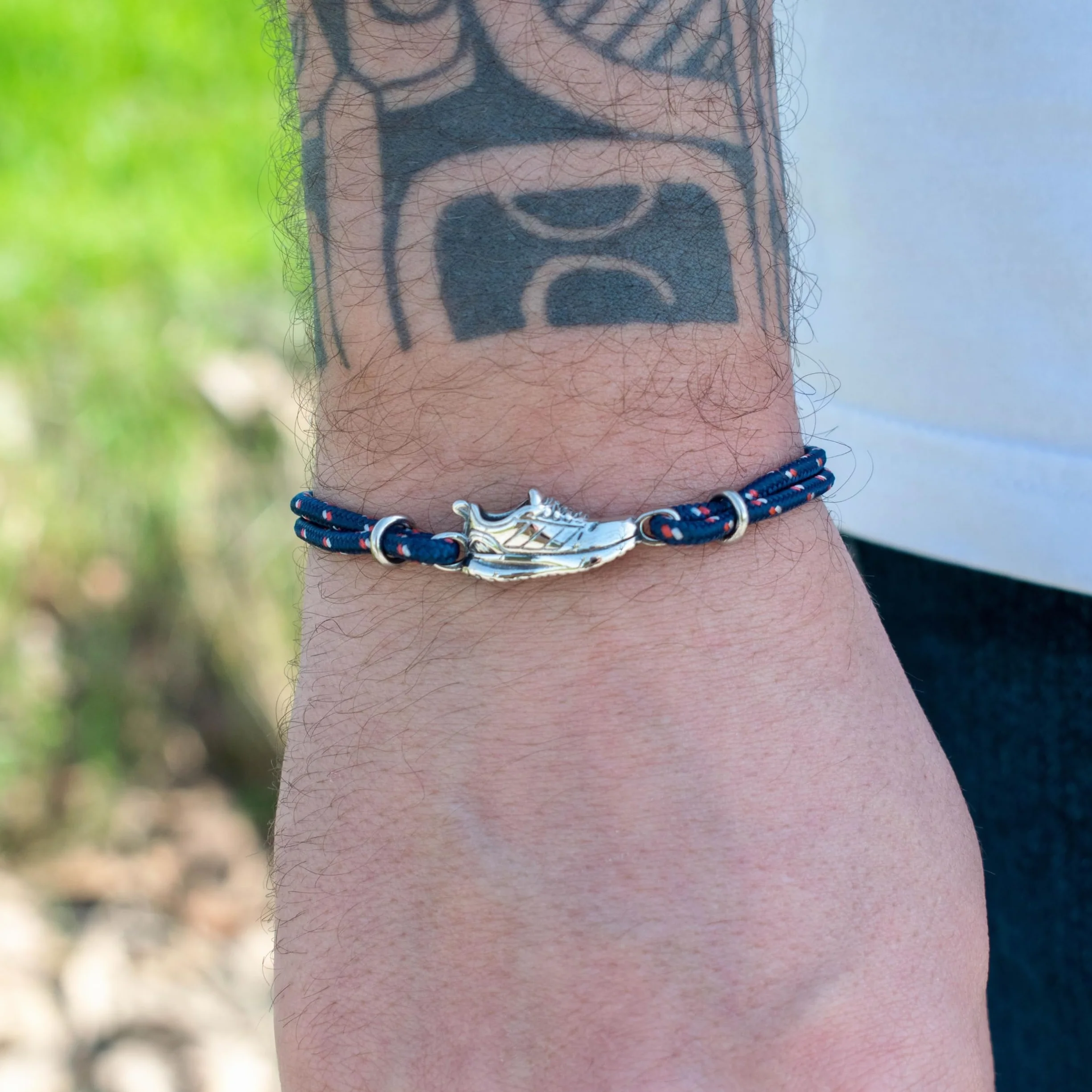 ERNESTINE - Bracelet running réglable cordon acier inoxydable basket course à pied - idée cadeau homme femme - idée cadeau runner sport accessoire poignet bijou original - bracelet homme course à pied