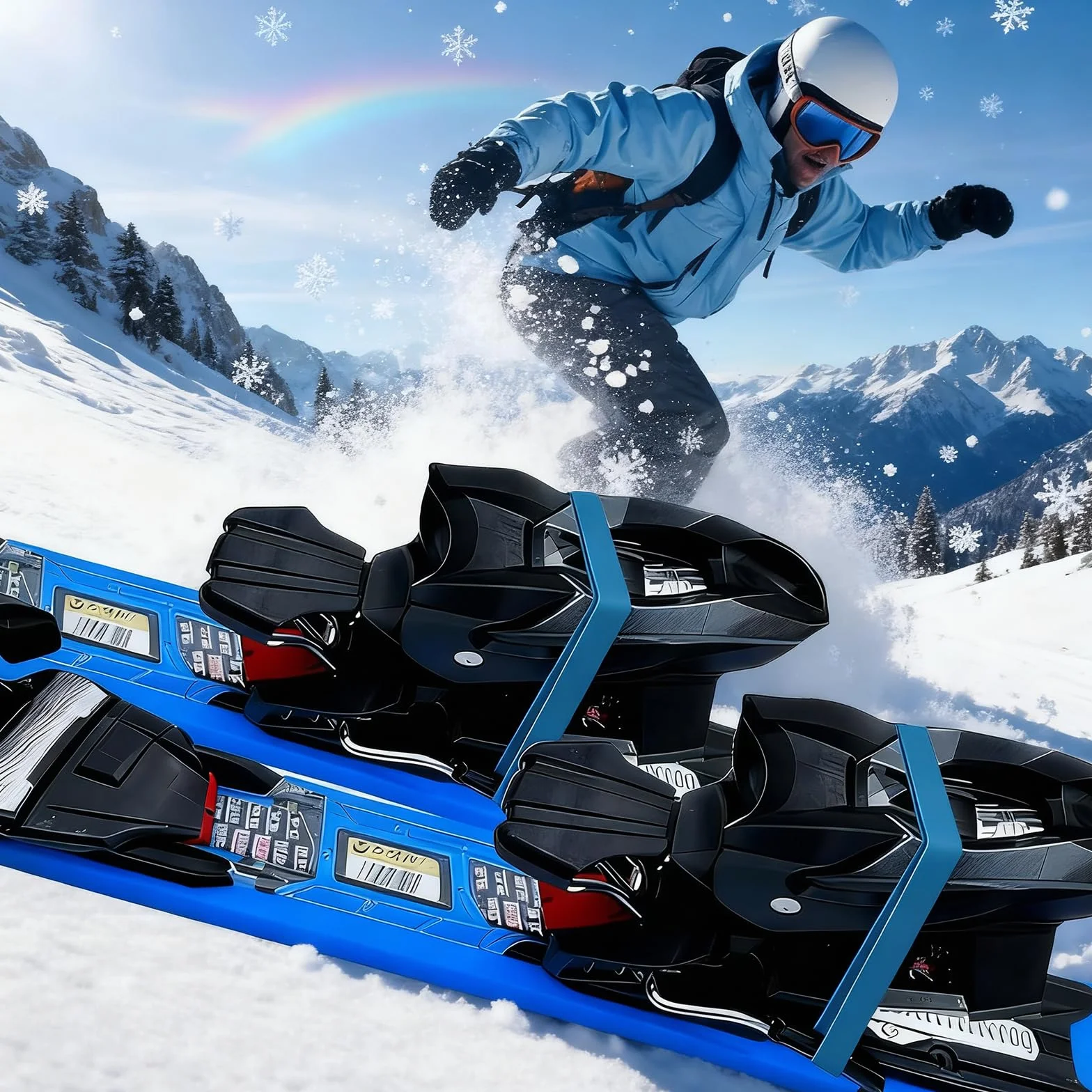 30 Pièces Retenue De Frein De Ski, Caoutchouc De Fixation Ski, Bleu Dispositifs De Retenue De Frein De Ski, Sangles De Fixation Élastiques en Caoutchouc, pour Snowboard Accessoires De Sports d'hiver