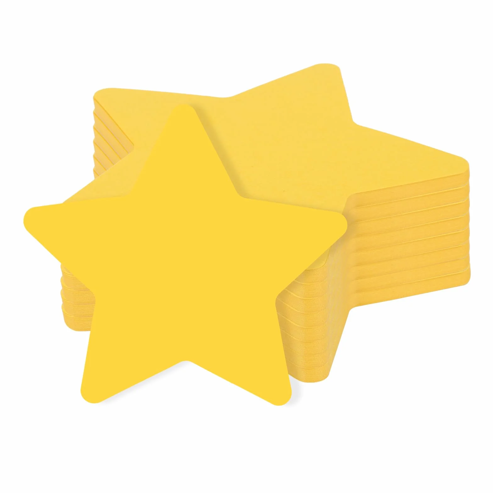 Étoiles Dorées Découpées 10cm Papier Double Face 200pcs pour Décoration Murale de Fête et Projets Scolaires