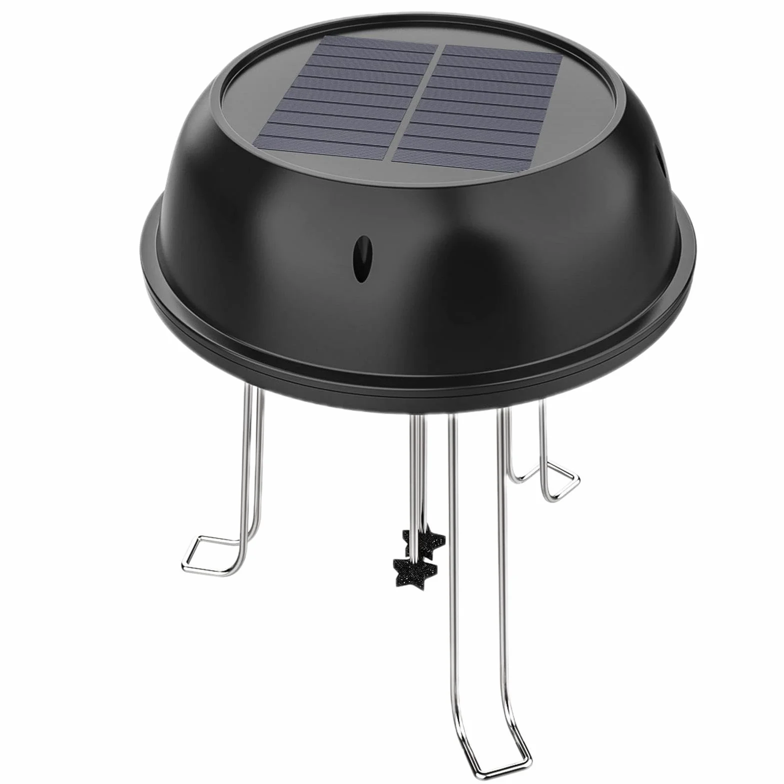 Agitateur d'eau solaire pour bain d'oiseau avec support - Décoration de bassin