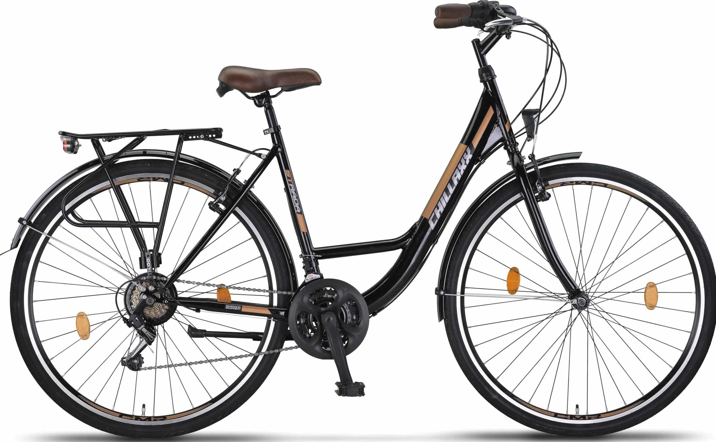 Chillaxx Bike Strada Premium Vélo de Ville 26" 28" 21 Vitesses