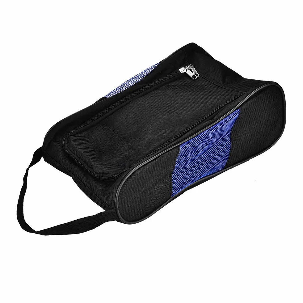 VBESTLIFE Sac à Chaussures de Sport Respirant à Glissière, Rangement pour Chaussures, 2 Couleurs (Noir et Bleu)