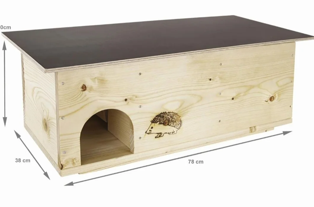 Igelhaus Igelhotel Igelhütte Mangeoire pour hérissons Abri imperméabilisé 2X
