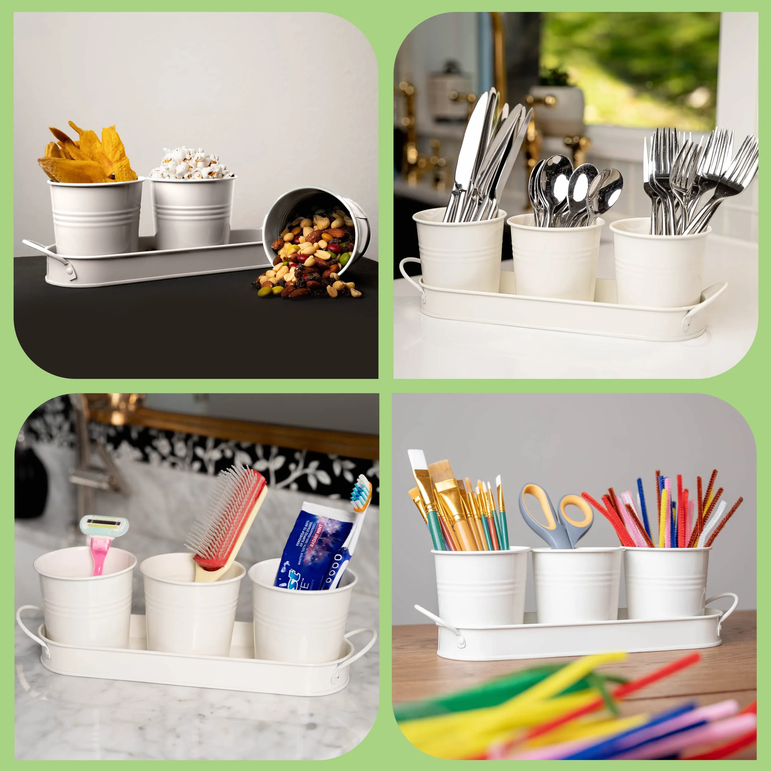Pots Herbes Plantes d'Intérieur Plateau Kit Plantes Aromatiques Intérieur pour Basilic, Menthe, Persil