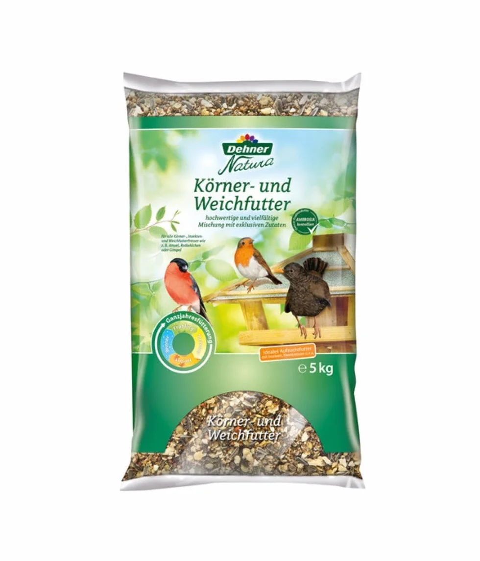 Dehner Natura Premium Nourriture pour Oiseaux Sauvages, Aliment Gras 5 kg