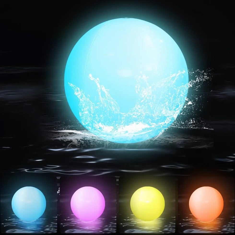 Boule Lumineuse Piscine LED Étanche IP68 avec Télécommande Ø40cm