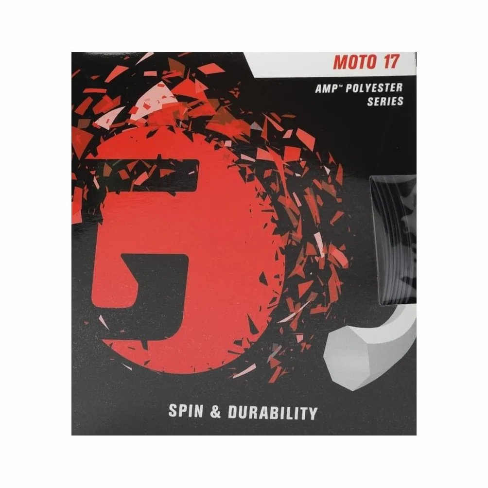 Gamma Moto 100M Schwarz Tennis Bobine Cordage 100M Monofilament Noir