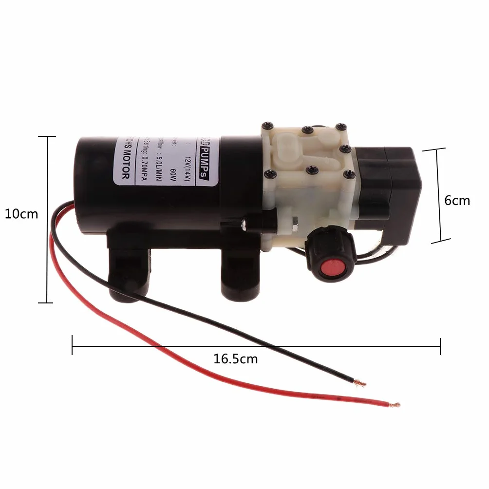Pompe à Eau électrique Haute Pression 12V DC - Noir