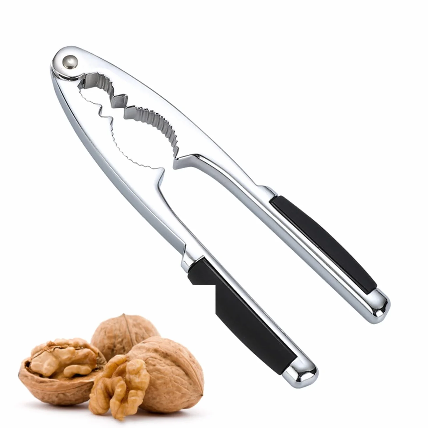 Casse-Noix Métal Acier Inoxydable pour Noix, Noisettes, Amandes, Fruits de Mer
