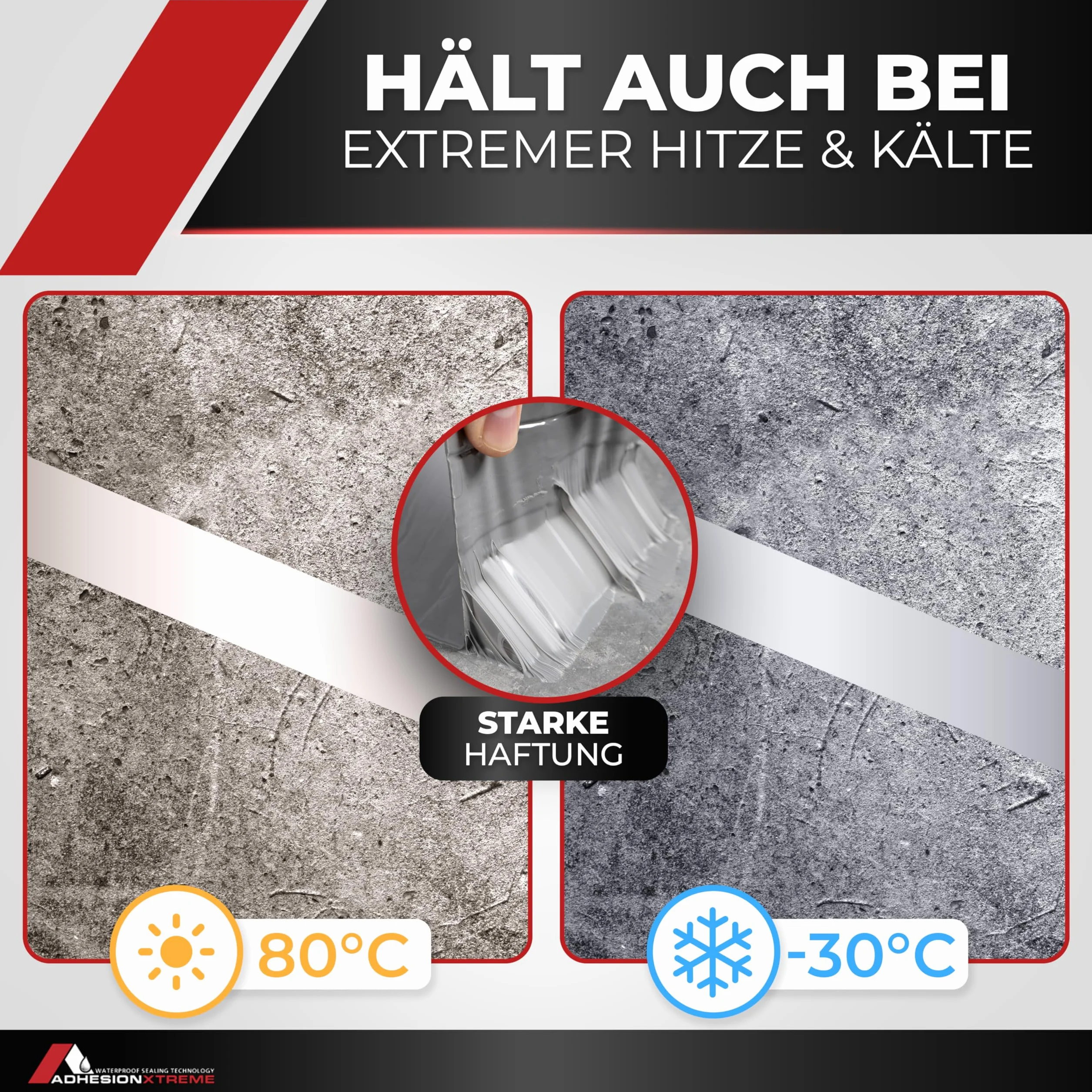 Adhesion Xtreme Roof Bond Bande d'Étanchéité Noir Résistant à l'UV