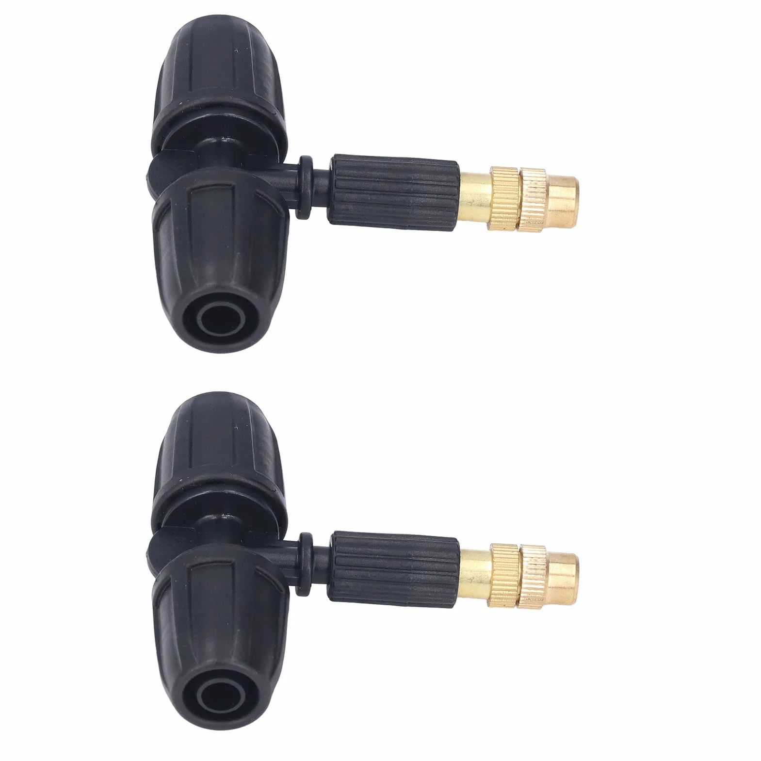 Buse d'atomisation en cuivre avec tuyaux en T réglable pour jardinage serre 8/11 mm