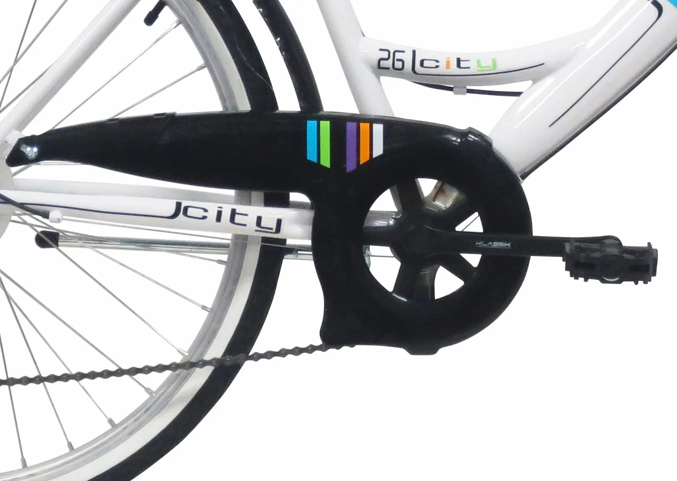 VTC 26" Femme Ville Style Retro - 6 Vitesses Shimano TY21 Freins V-Brake City