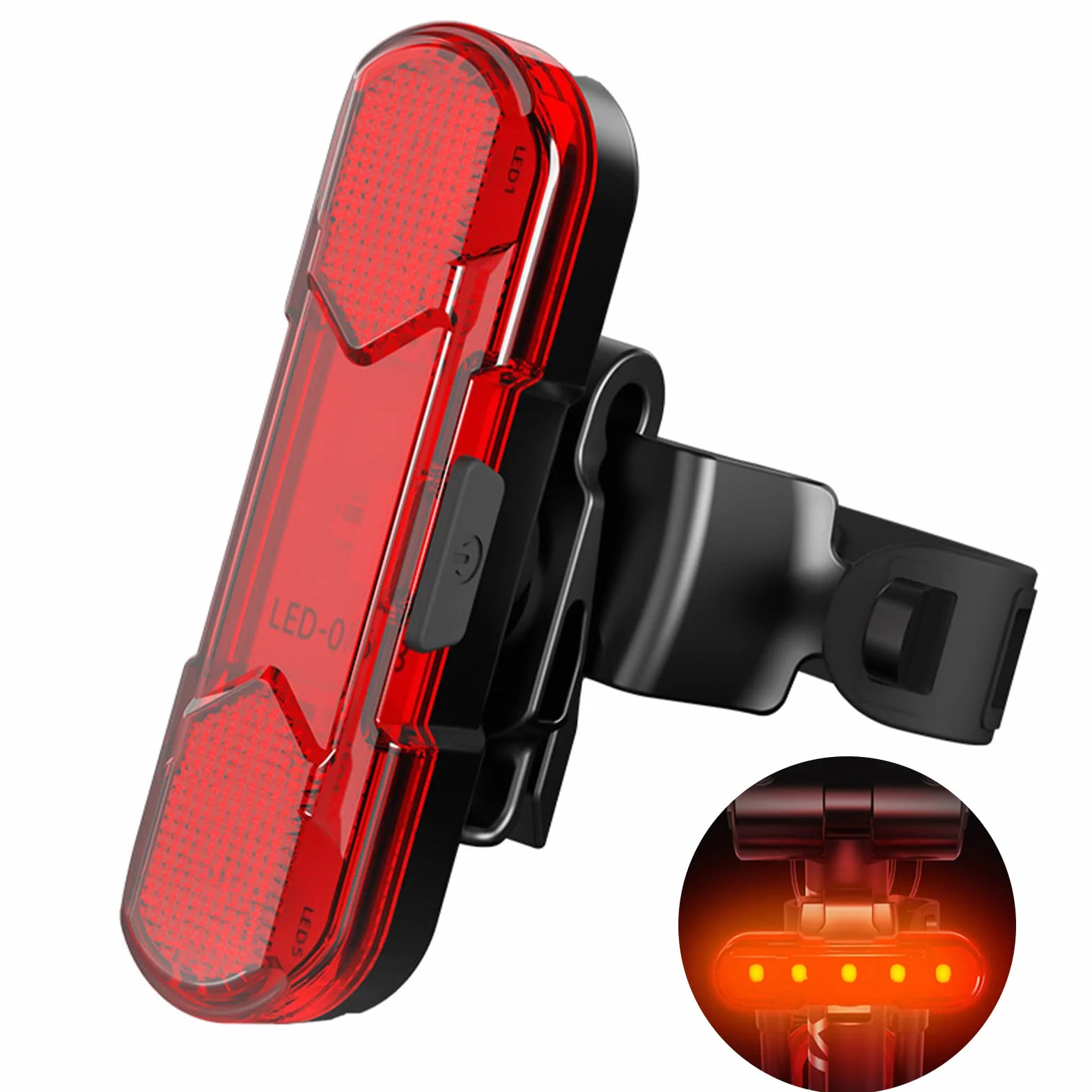Feu Arrière,Feu Arrière VTT,Feux Arrière,Lampe Vélo,Feux Arrière LED,Lampe Vélos Arrière,Lumiere Vélos,for Vélo,Sac à Dos
