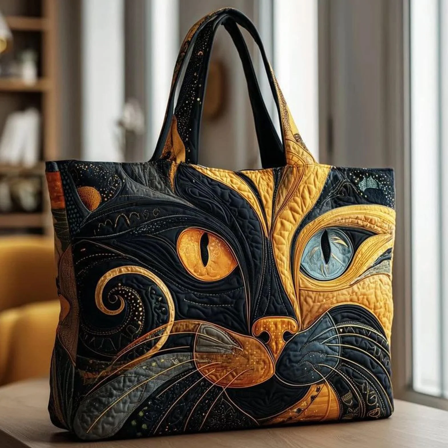 Sac fourre-tout pour femme, motif animaux mignons, pochette légère de grande capacité, sacs à bandoulière élégants, pour le , l'école, le bureau, le travail, les déplacements, le shopping, le
