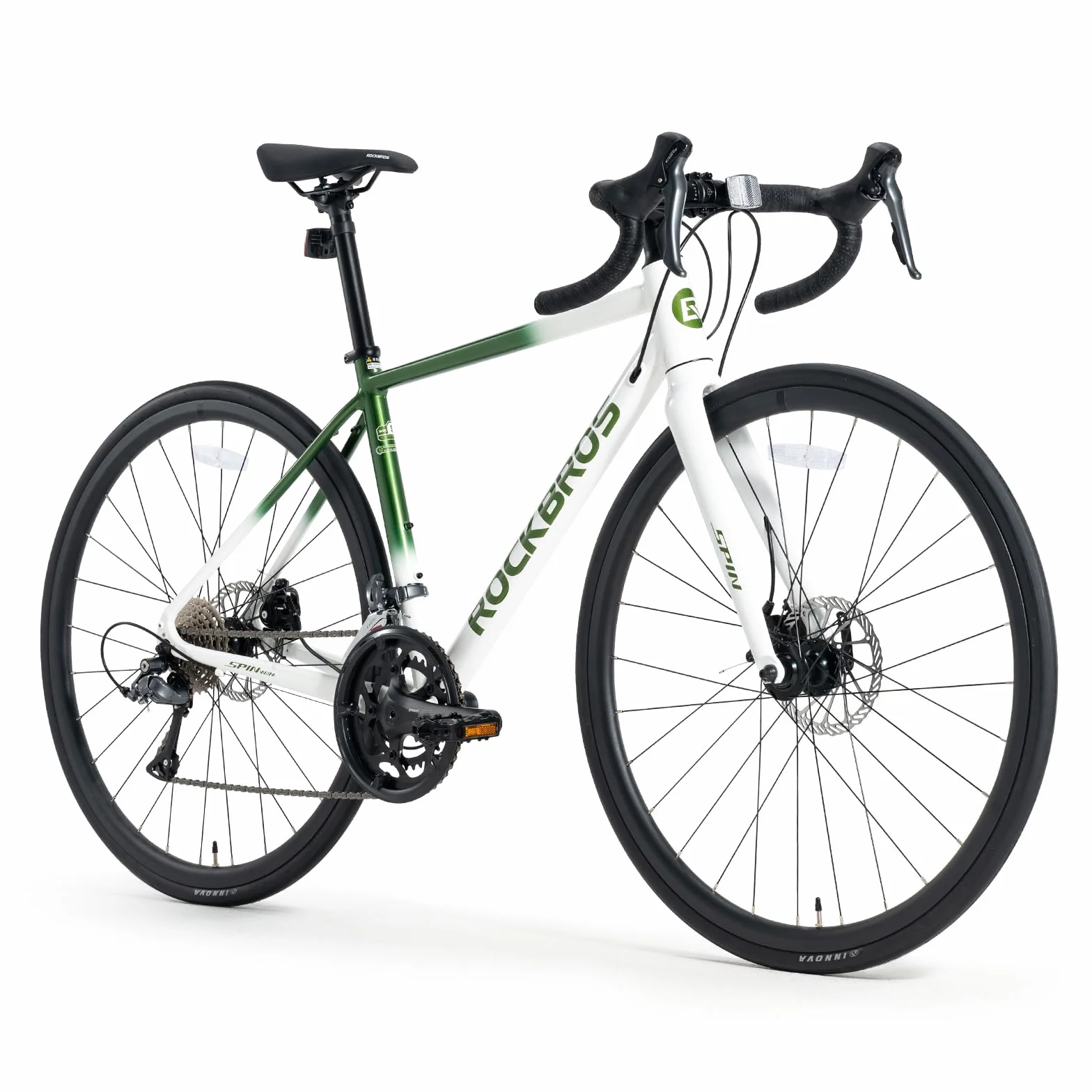 ROCKBROS Vélo de Route Aluminium Léger 11.27kg Groupe Claris 2x8 Freins à Disques Pneus Anti-Crevaison 700x28c