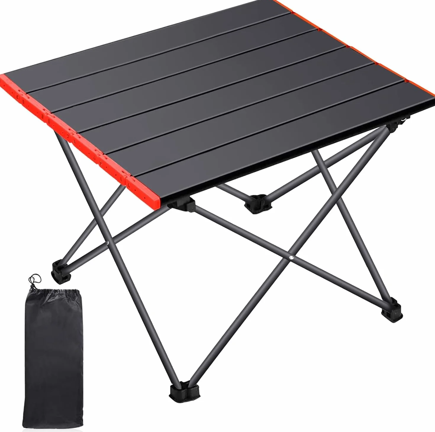 Table Pliante Camping Alliage d'Aluminium Ultra-légère Portable avec Sac de Transport