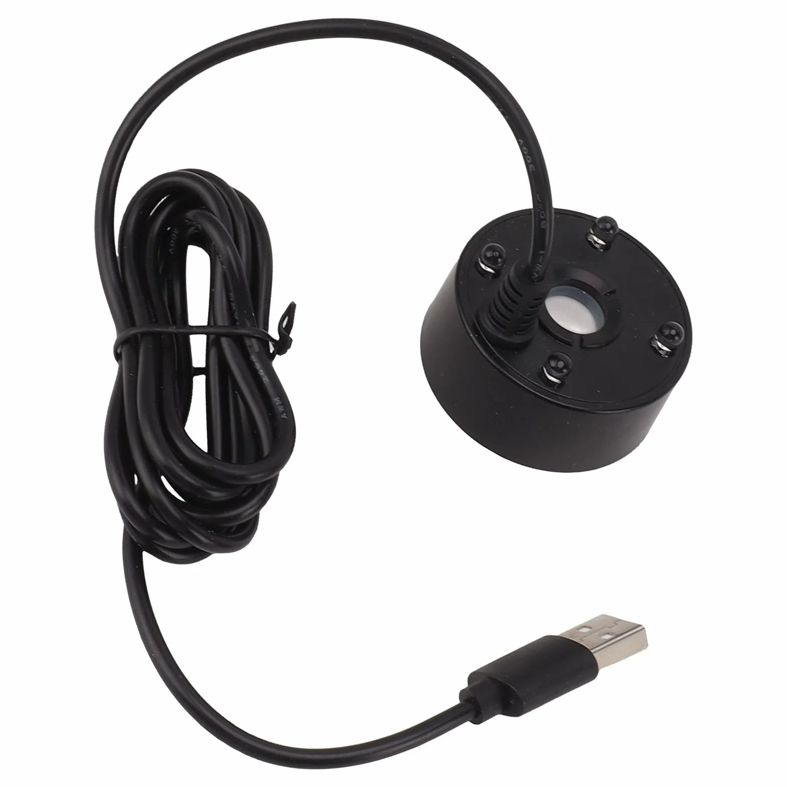 Brumisateur USB 5V LED Machine à Brouillard pour Étang Rocaille Réservoir Poissons Noir