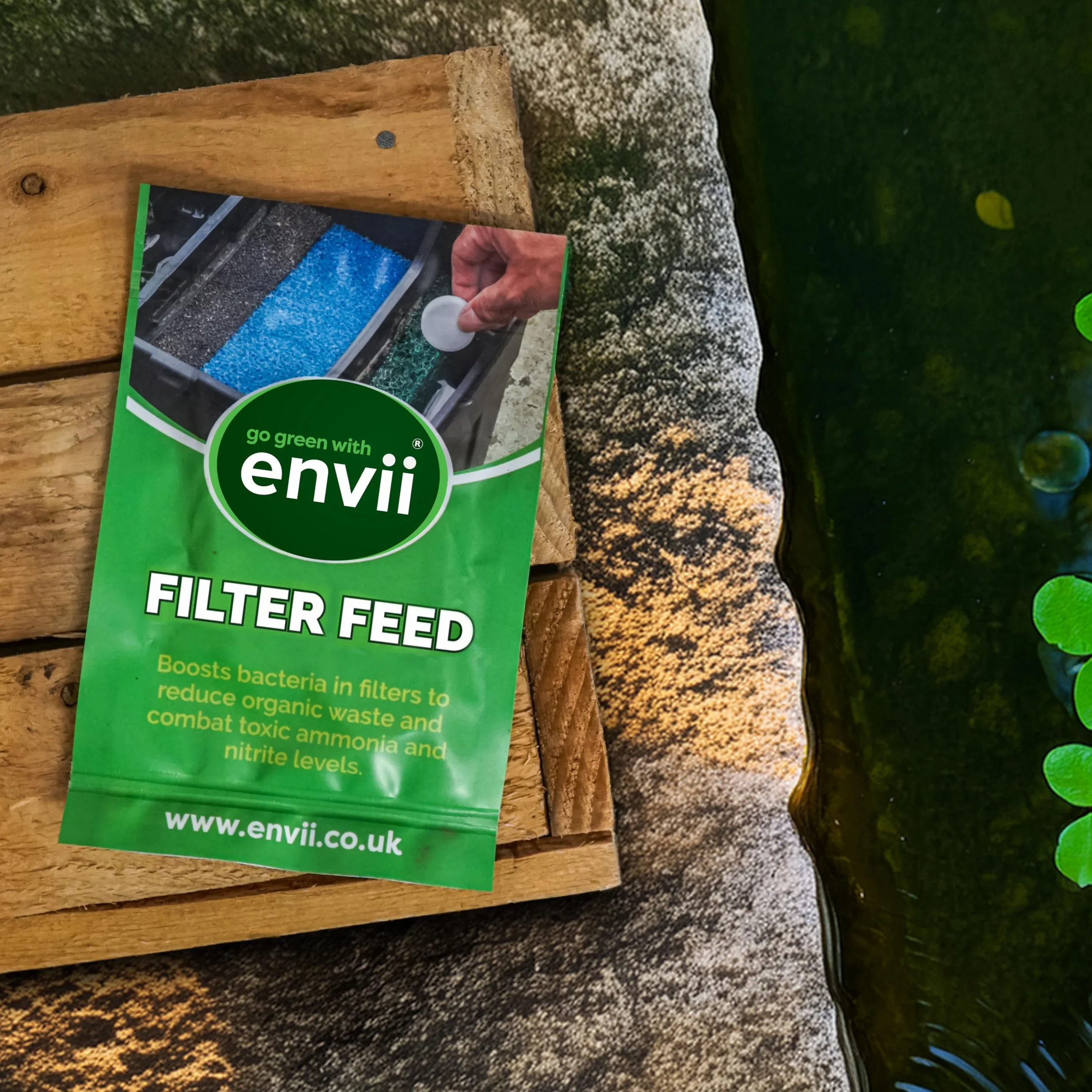 Envii Filter Feed Bactéries pour Filtres Bassin 20 000 litres