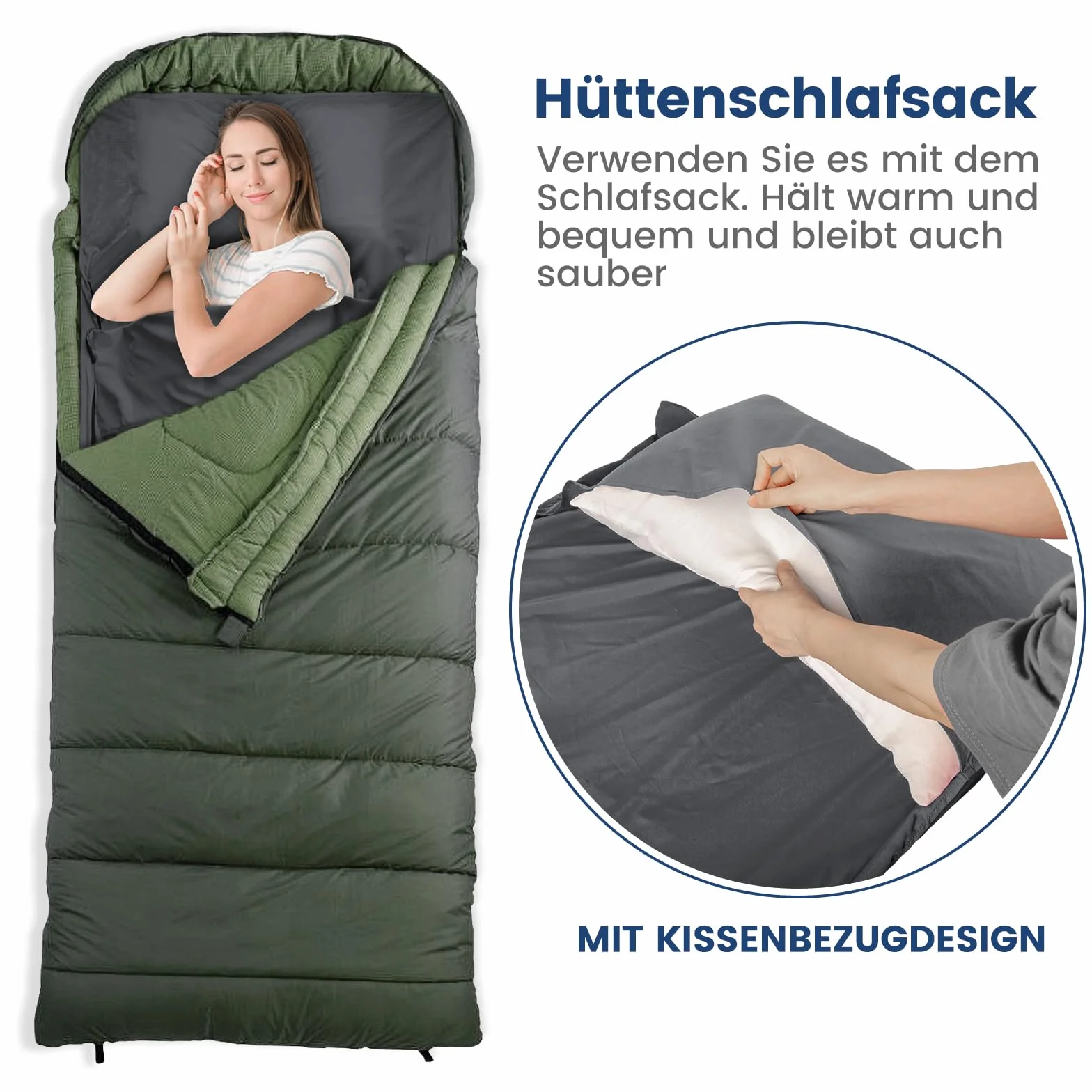 Sac de Couchage ultraléger en Satin, 220g/280g Sac a Viande Couchage Fin avec Fermeture éclair à Double Sens, Sac de Voyage idéal pour Les auberges de Jeunesse et la randonnée