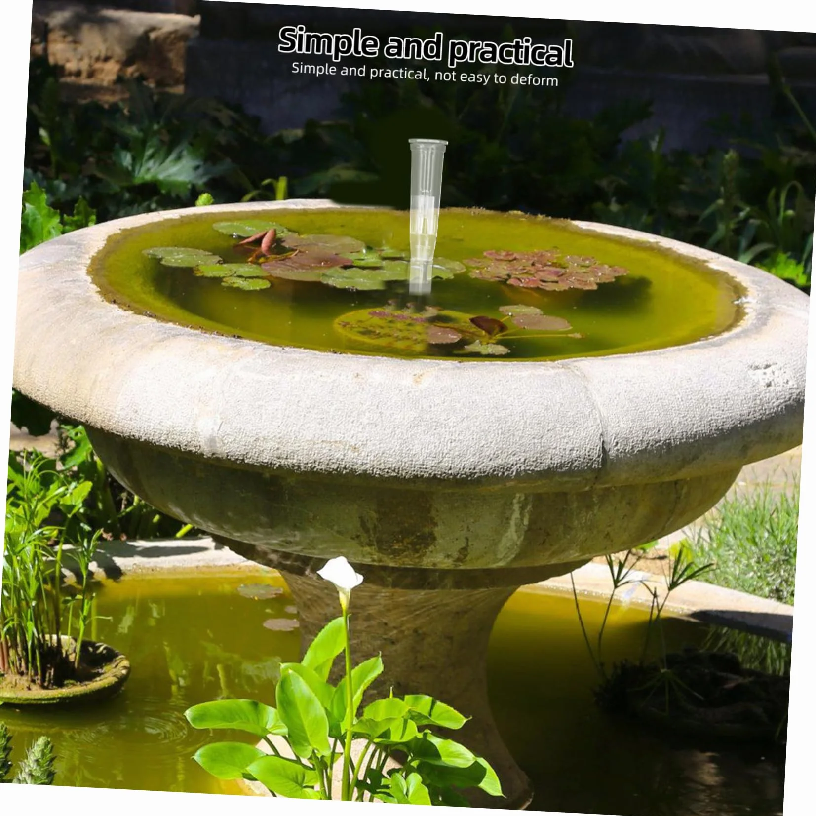 Sosoport 2 pièces Tête de Pulvérisation Transparente pour Fontaine de Bassin Jet Eau Aquarium Jardin