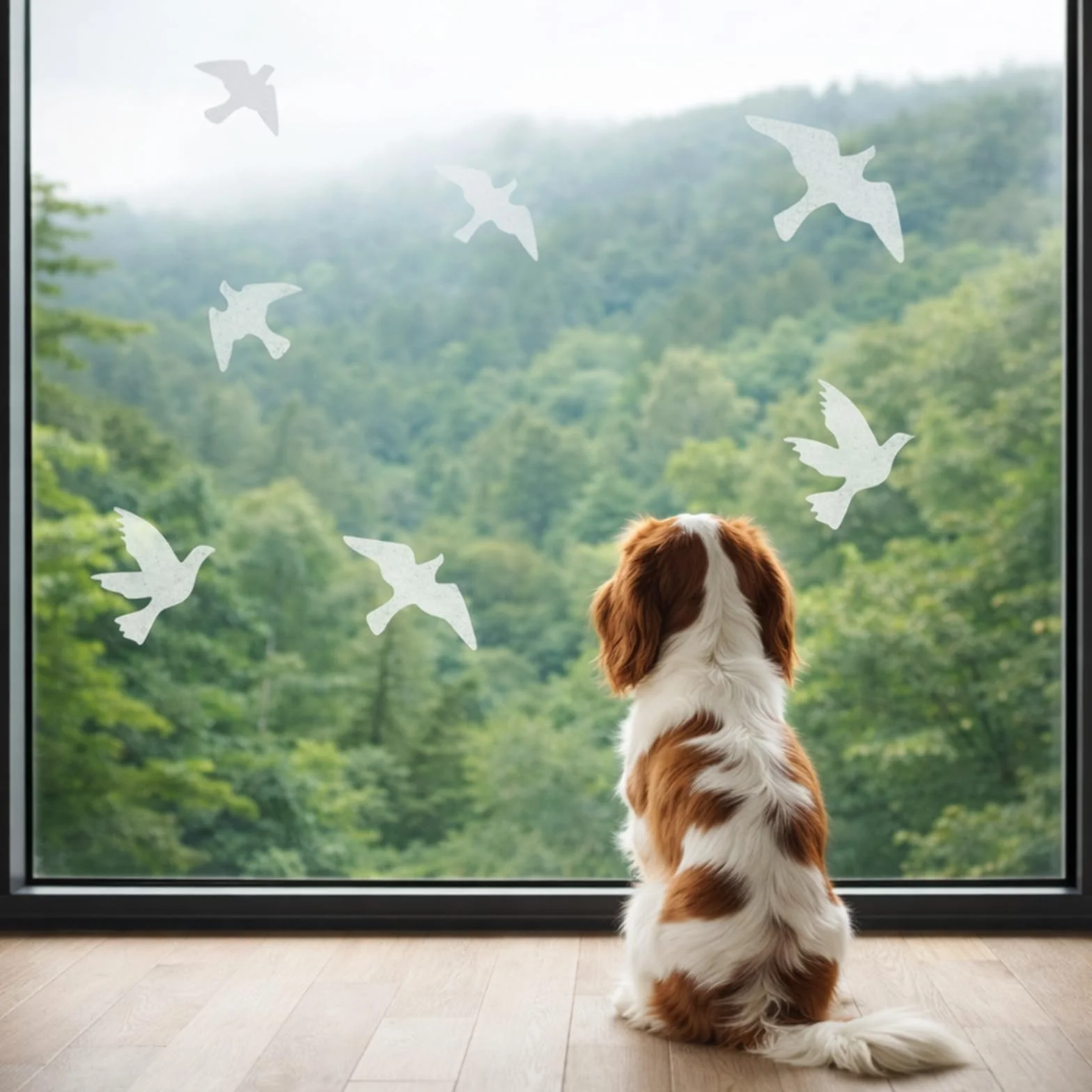Autocollants anti-collision pour oiseaux 12 Pcs, protection fenêtre en verre