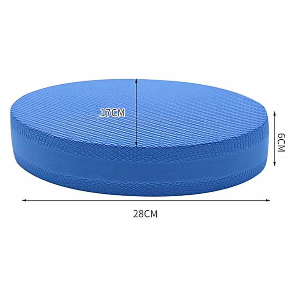 Coussinets d'équilibre ovales en mousse élastomère thermoplastique, doux et confortable, pour l'entraînement de fitness, convient pour la maison et le travail (bleu)