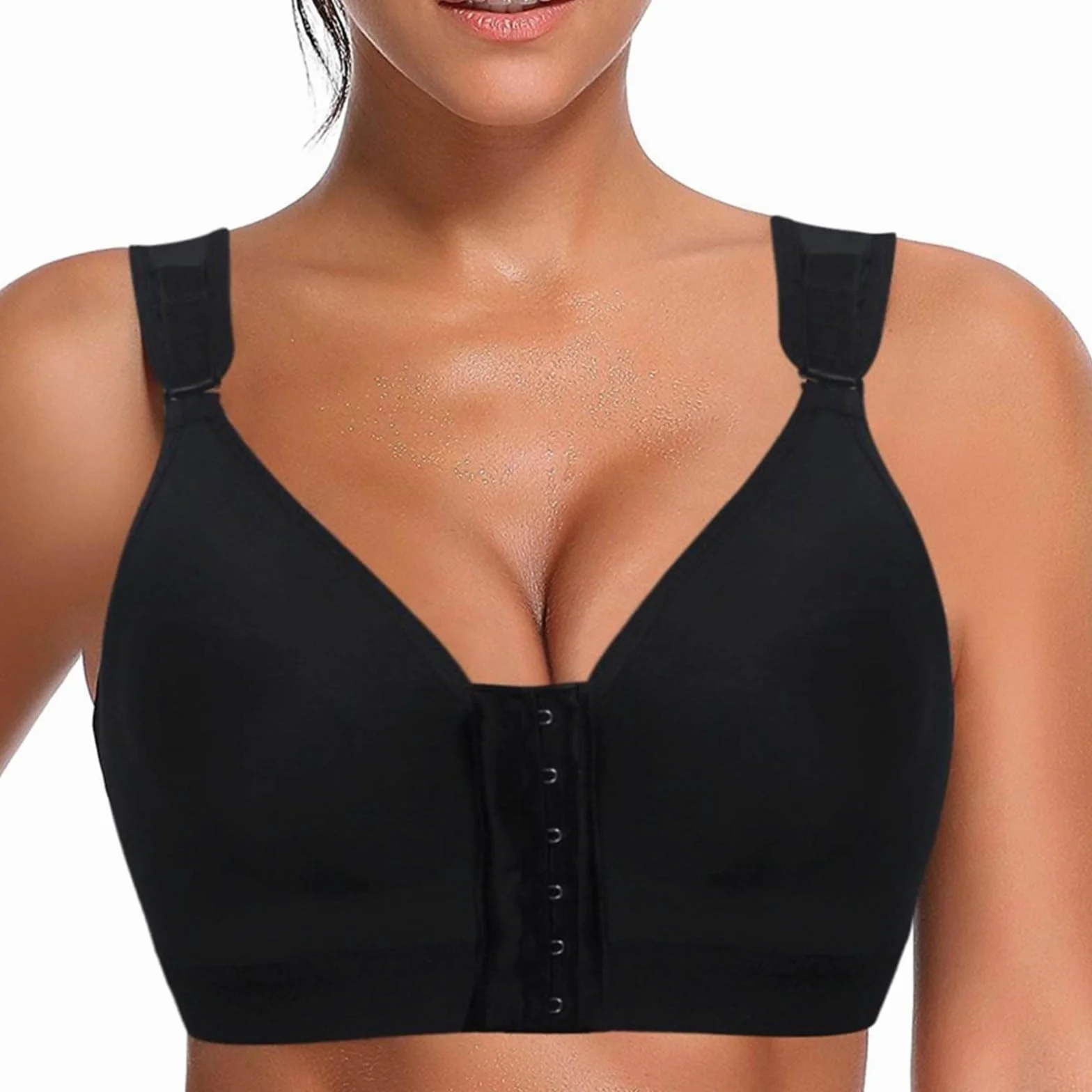 Soutien-gorge Gainant À Fermeture Frontale For Femmes Corset Ajustable Post-opératoire Post-partum Opération De Liposuccion
