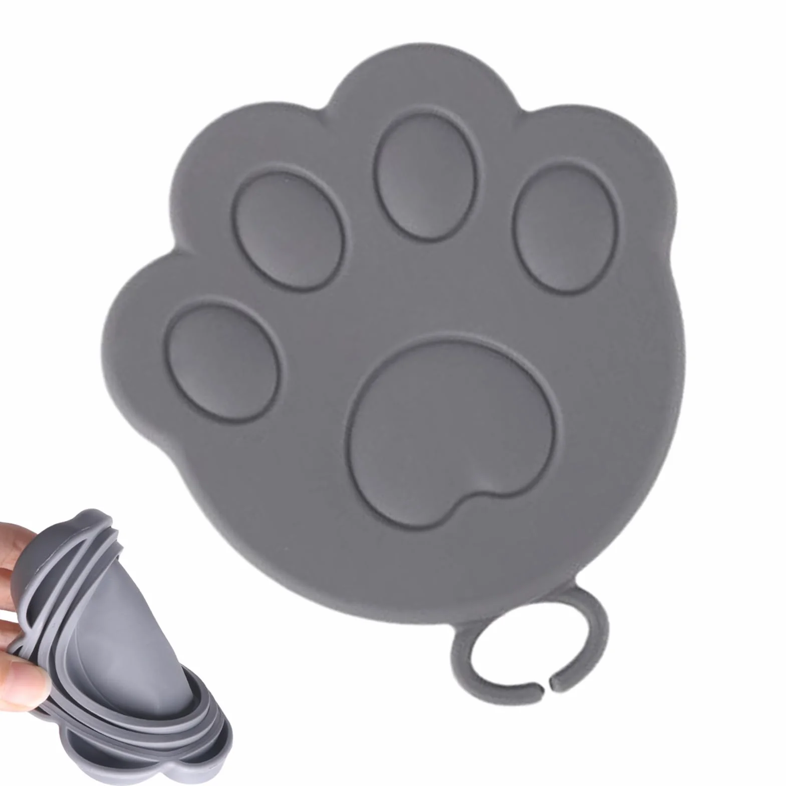 Couvre-canettes en silicone en forme de chat avec fermeture hermétique anti-goutte réutilisable pour bols et tasses