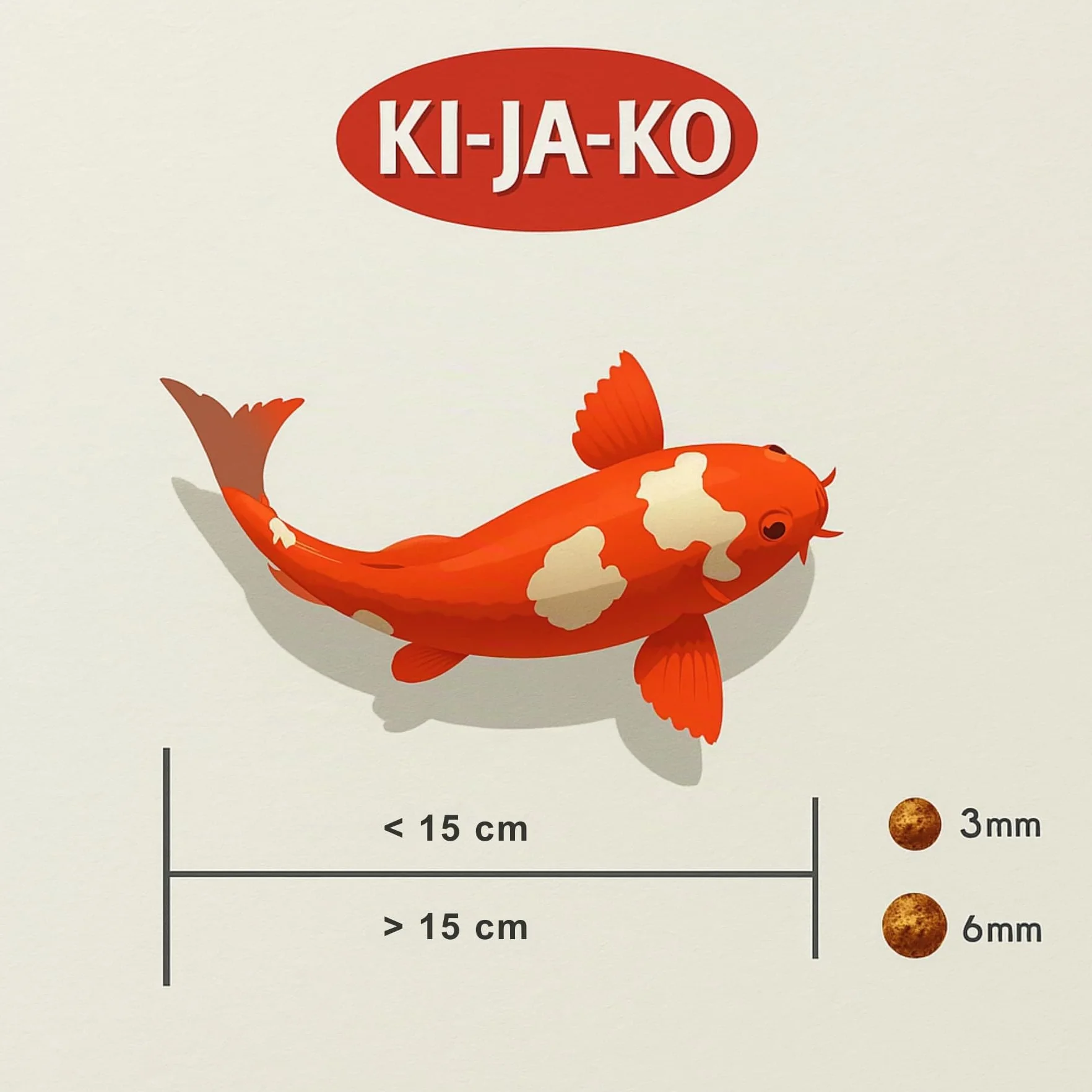 Nourriture pour carpes koï 3 kg 6 mm germes de blé Printemps Automne