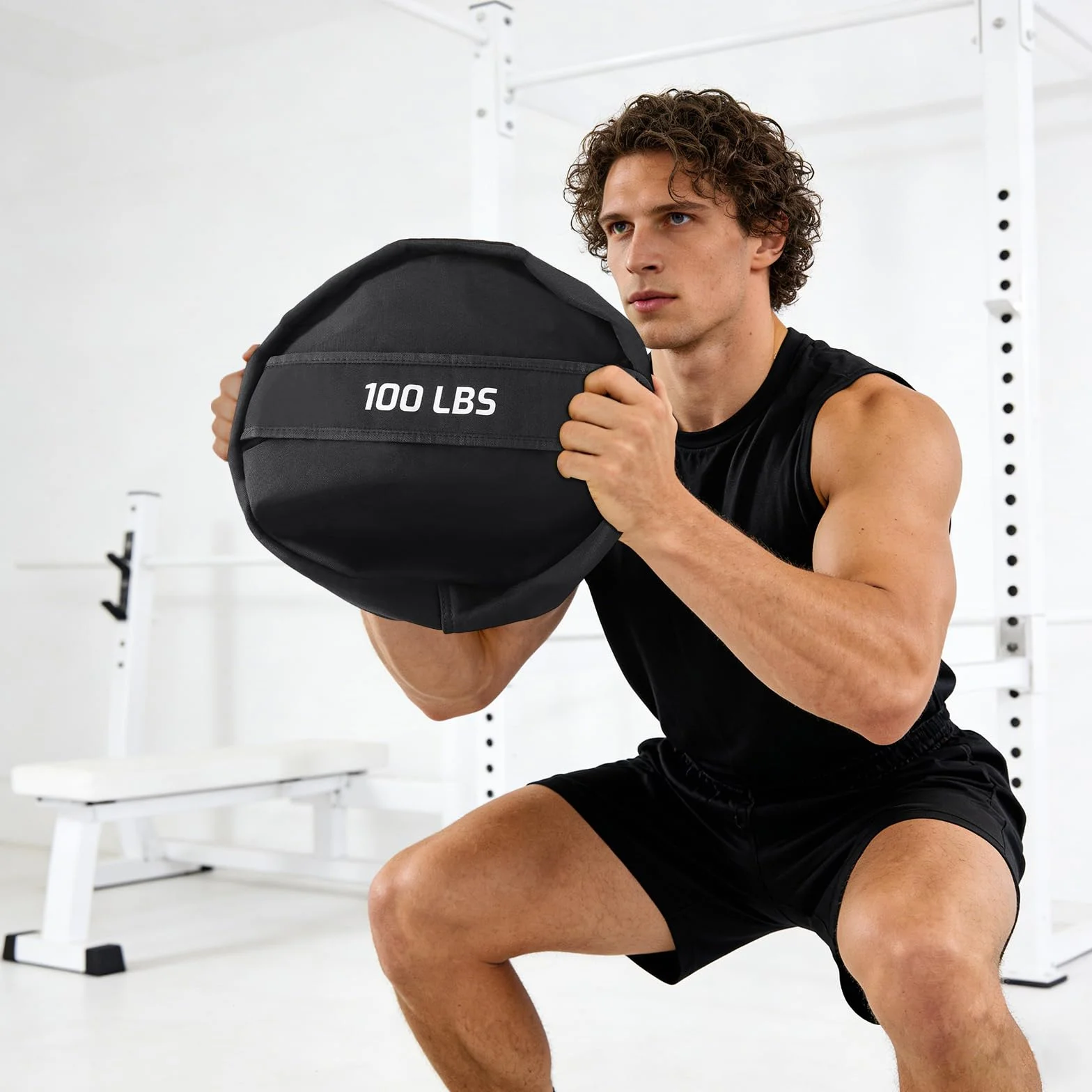 Gravity Fitness Sac de sable 50 kg Strongman Haltérophilie Entraînement Maison Portable