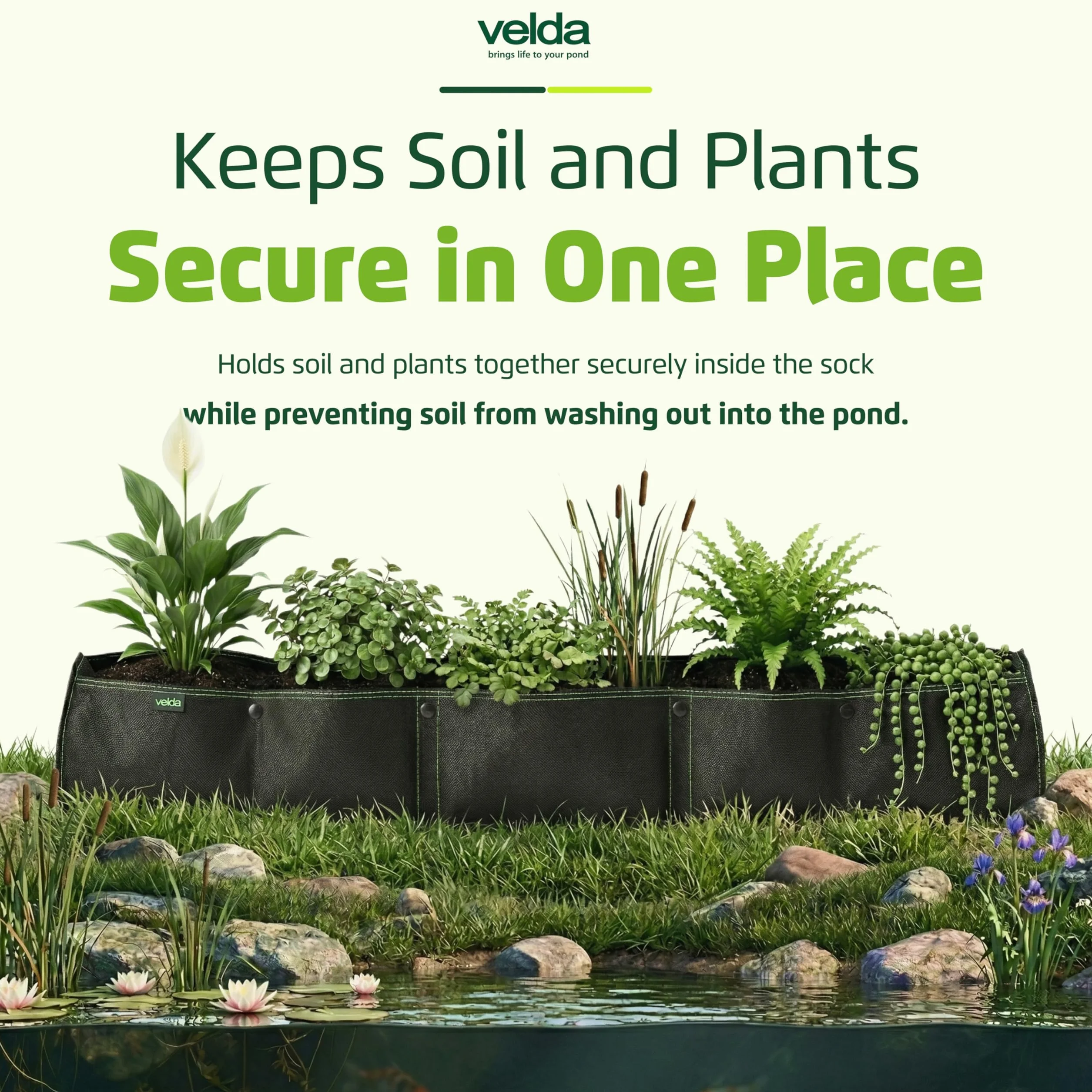 Velda Plant Sock housse de culture pour bassin d'agrément 10 x 80 cm