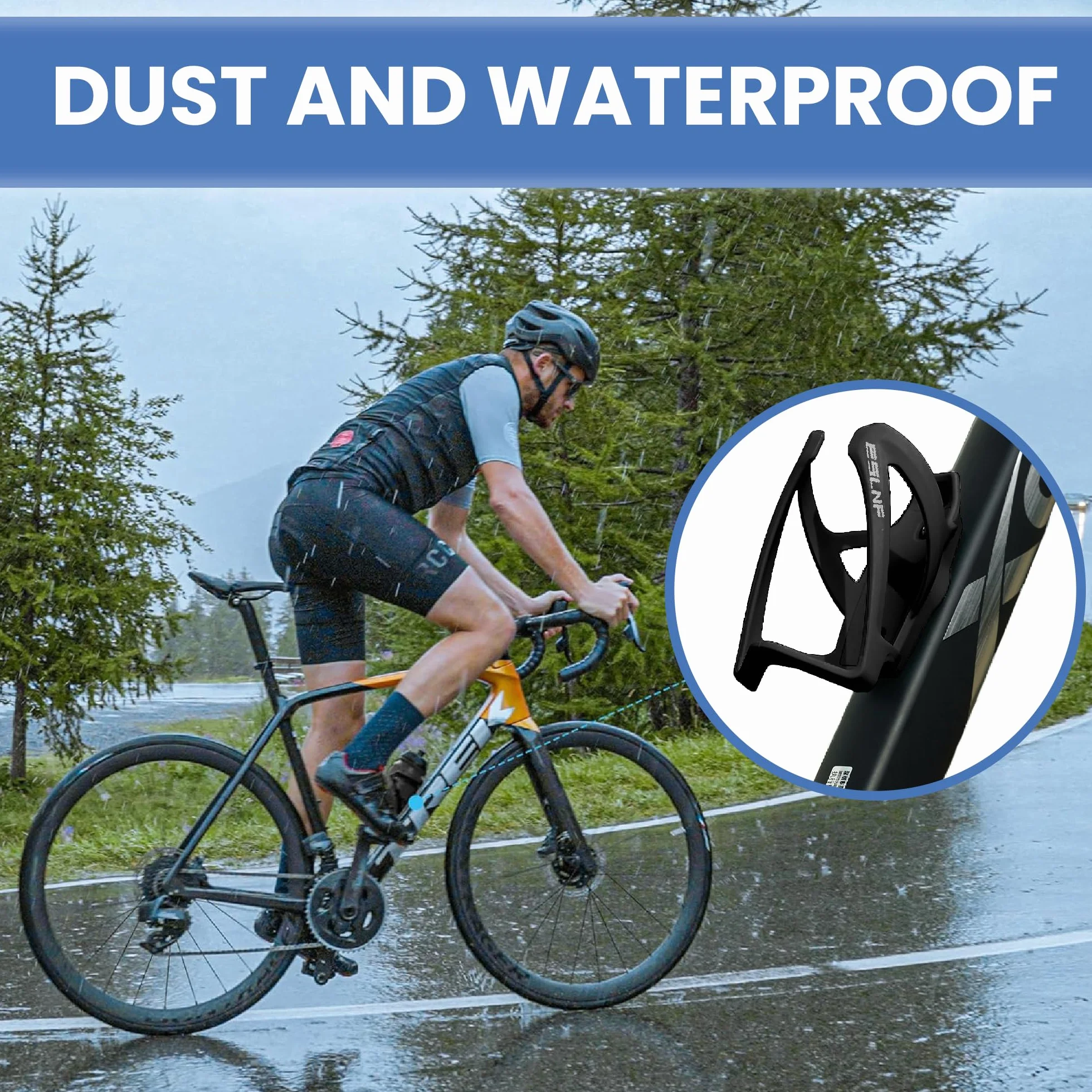 ReFind Porte-Bouteille de Vélo pour AirTag avec Compartiment Caché pour Apple AirTag. Porte-Bouteille Étanche et Anti-Poussière, Léger et Suivi de Vélo (sans iOS Tracker)