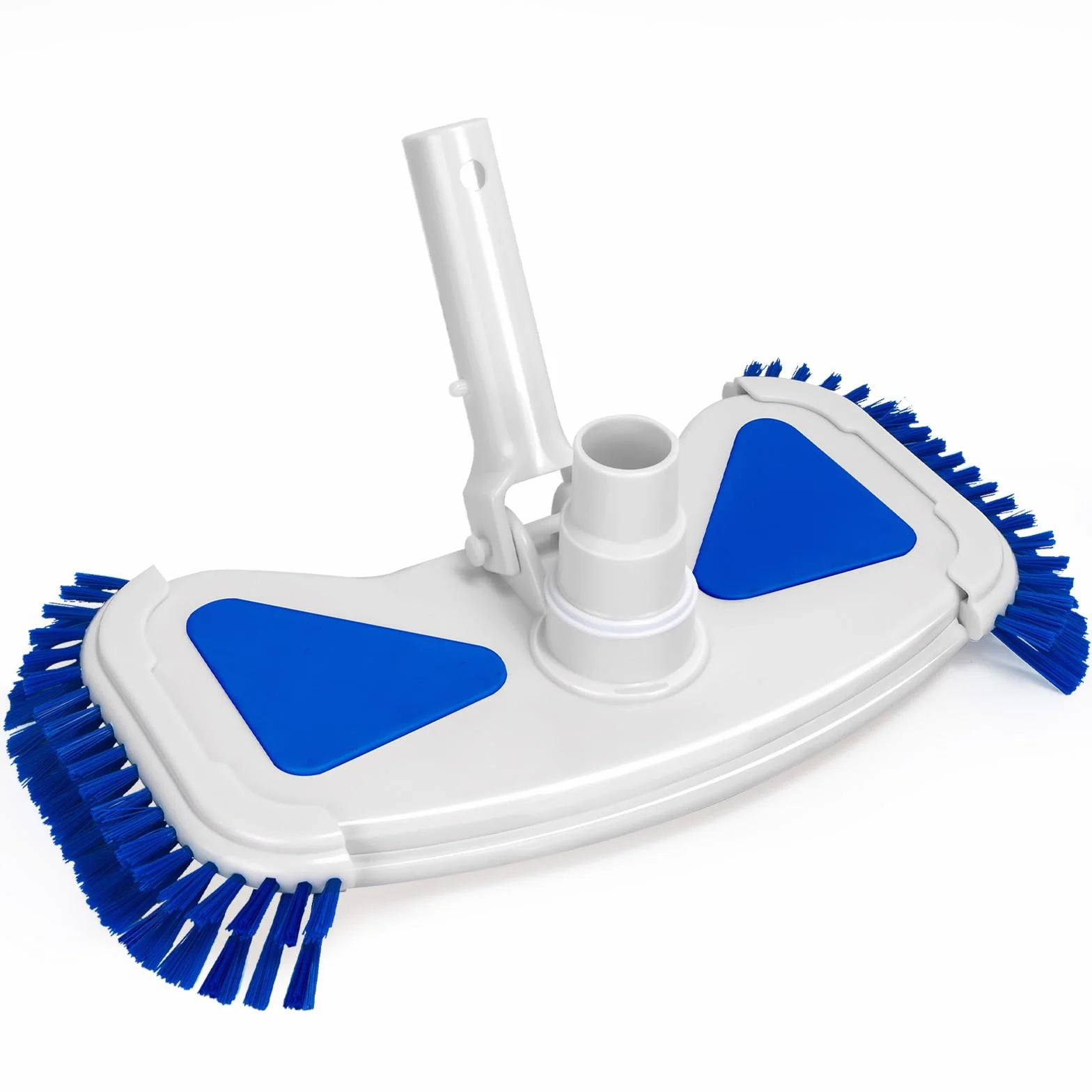 Brosse de Piscine avec Raccord d'Aspiration 35 cm, Tête d'Aspirateur de Fond, Raccord Rotatif 32-38 mm