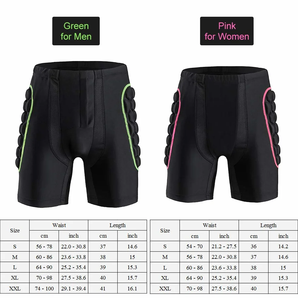 Karlak Short de ski de protection des hanches, short rembourré de protection des hanches pour femme, short de protection des hanches pour snowboard, patinage, ski, équitation