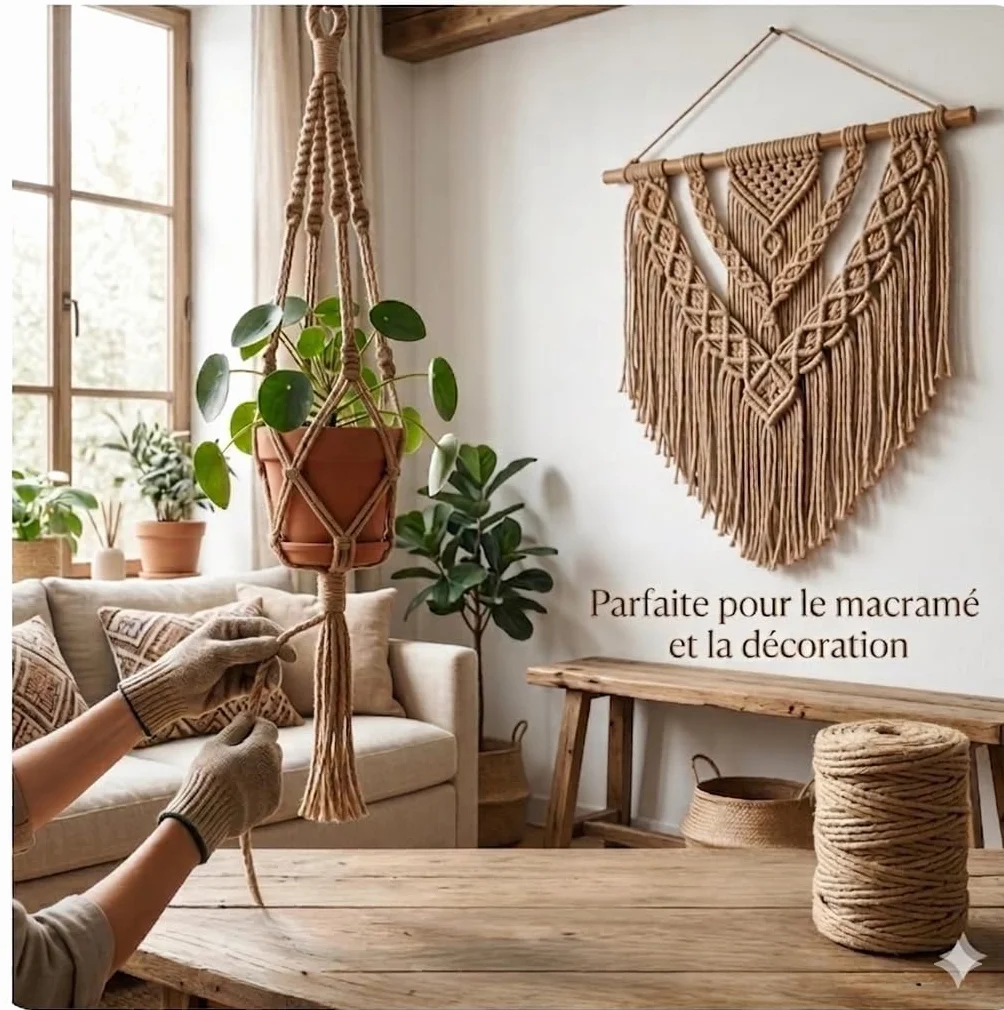 Ficelle Jute naturelle Ø5mm 100 m La Cordeline CJN33