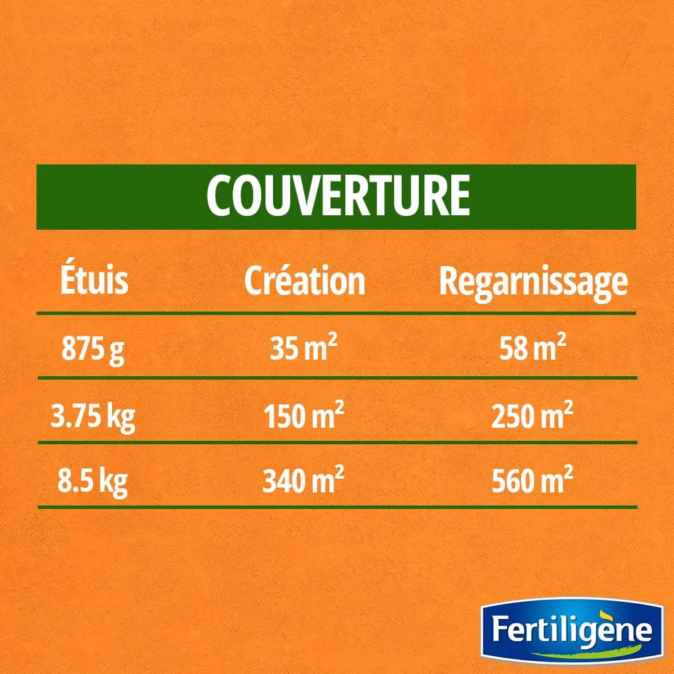 FERTILIGENE RUST35 Semences Gazon Rustique Universel 875 g Résiste aux piétinements 35 m²