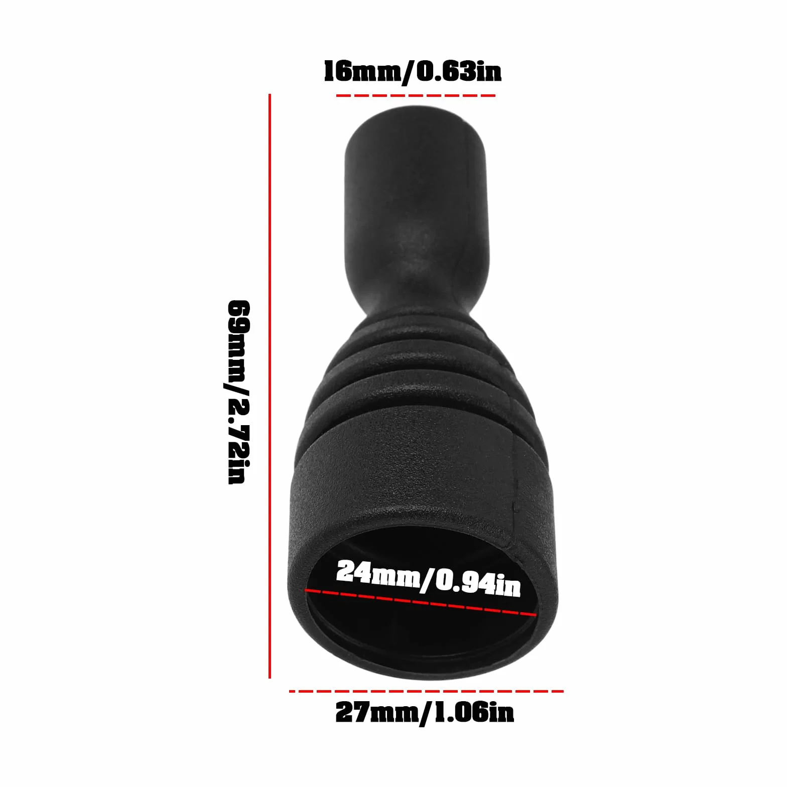Manette de Propulseur d'étrave en Caoutchouc Compatible avec Vetus BPJR BPAJ BPJSTA BPJE BPJE2