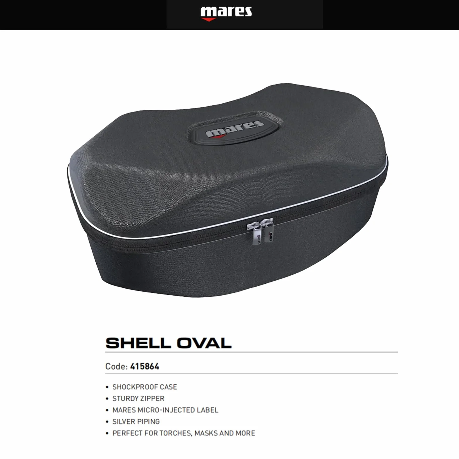 Mares Boîte de rangement ronde et ovale Shell