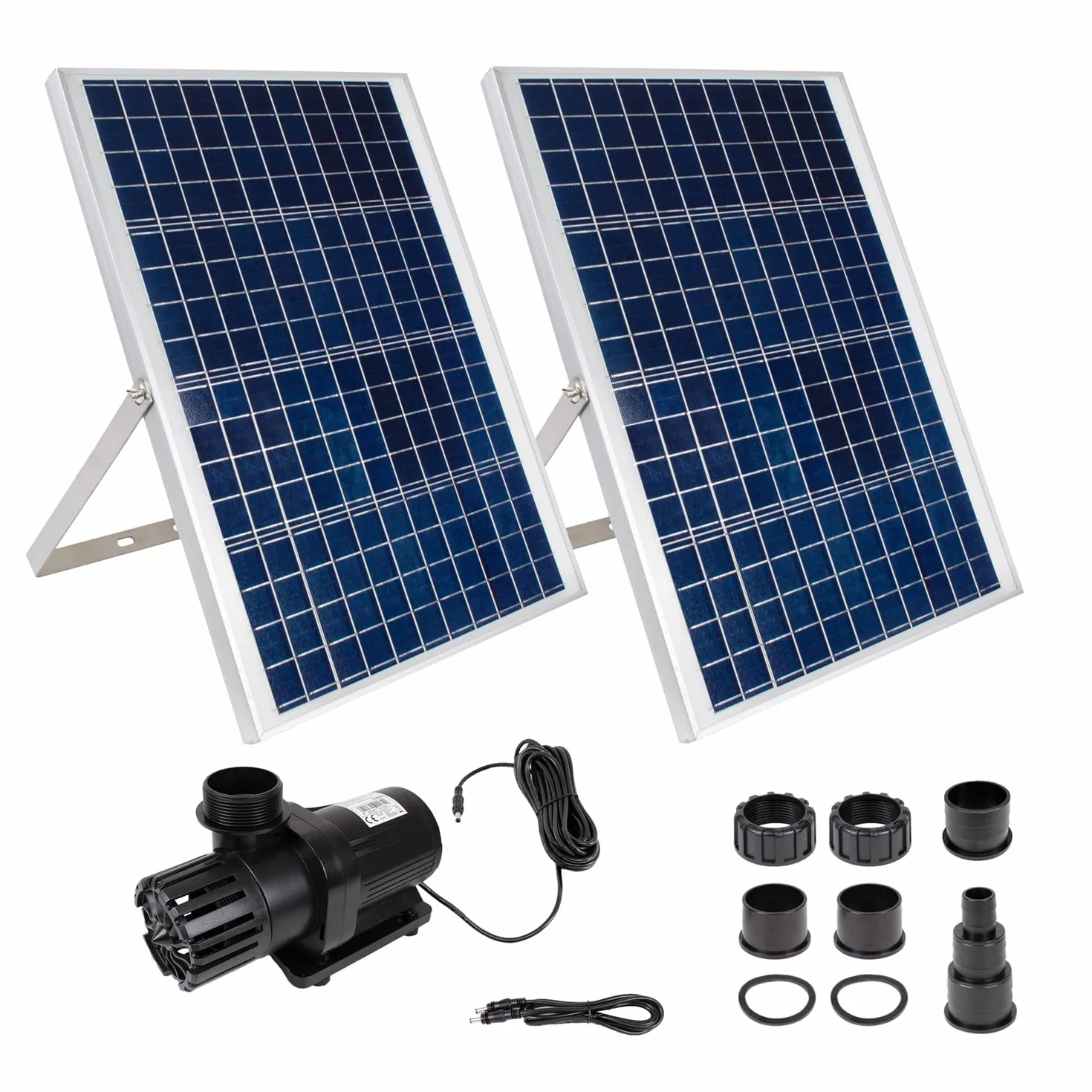 Pompe de bassin solaire Oasis-6000, kit fontaine avec panneau solaire cadre aluminium