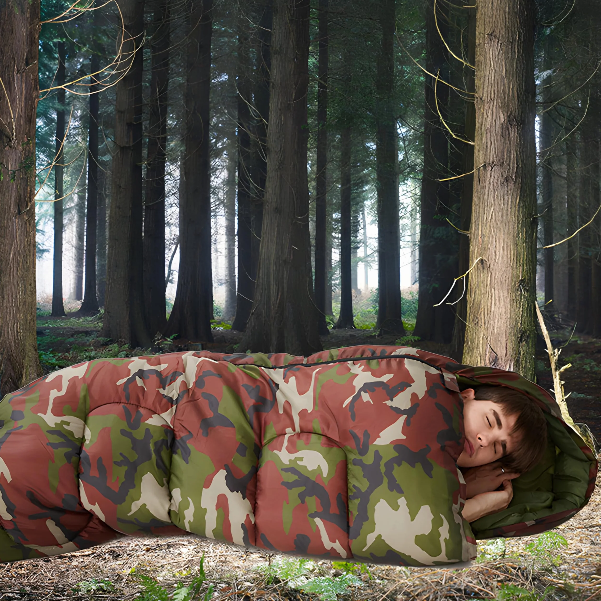 Retoo Sac de couchage 3-4 saisons 210 cm pour adultes et enfants - Ultra léger étanche voyage