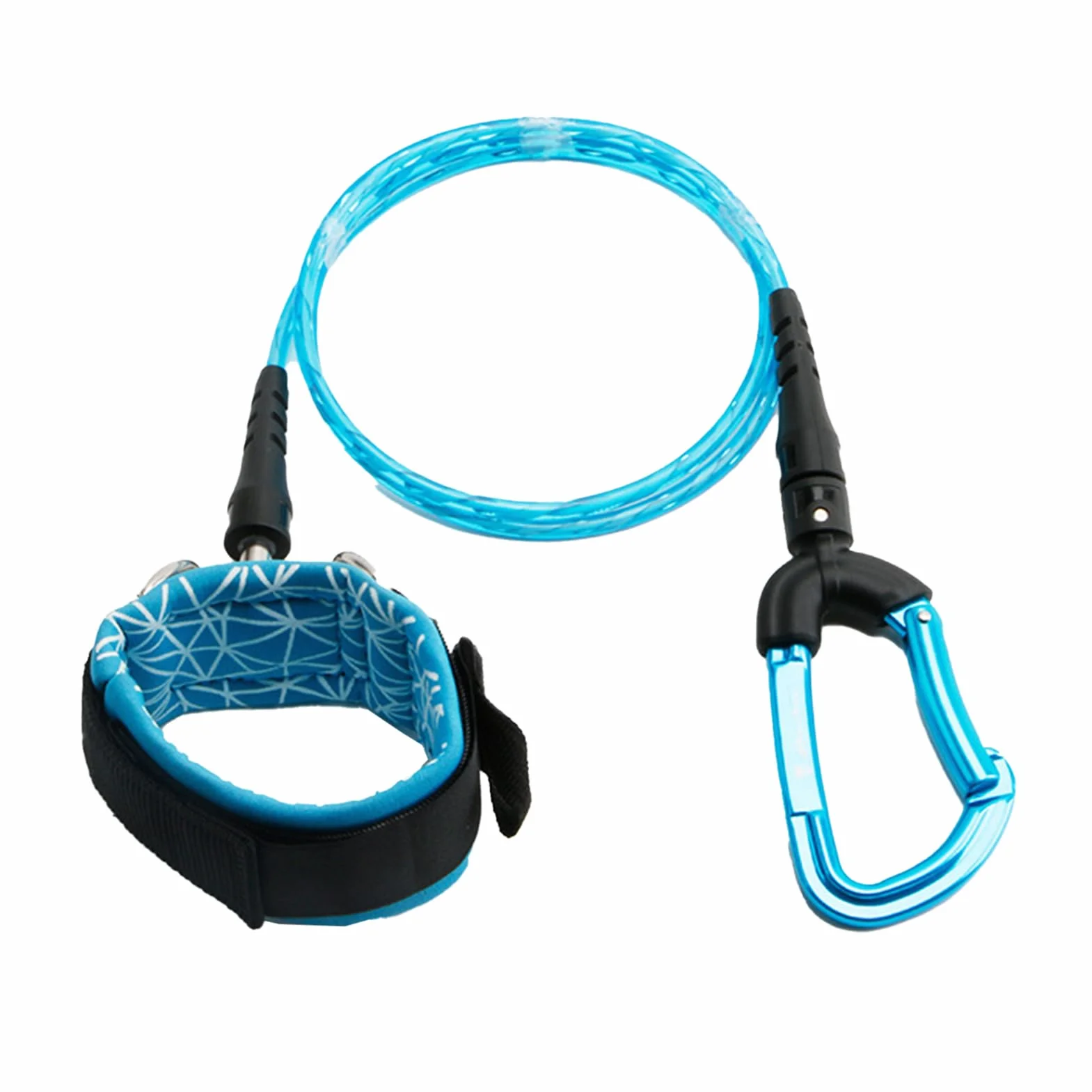 Corde de plongée sous-marine, longe de sécurité pour apnée, Corde anti-perte d'apnée, Corde de plongée élastique Anti-perte de fil d'acier inoxydable intégré pour l'entraînement en haute mer