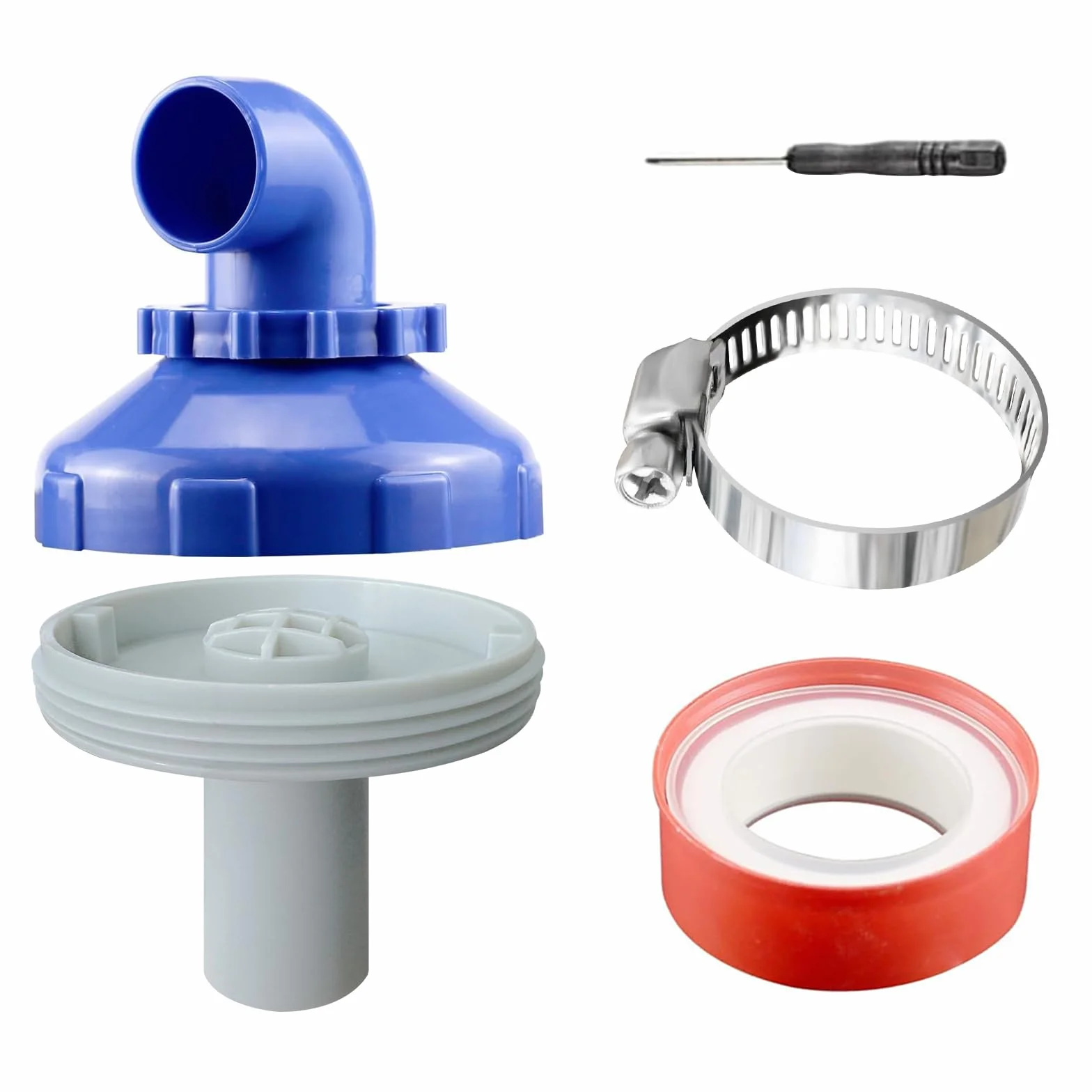 Buse de remplissage de piscine 32 mm rotative 360° avec accessoires de raccordement