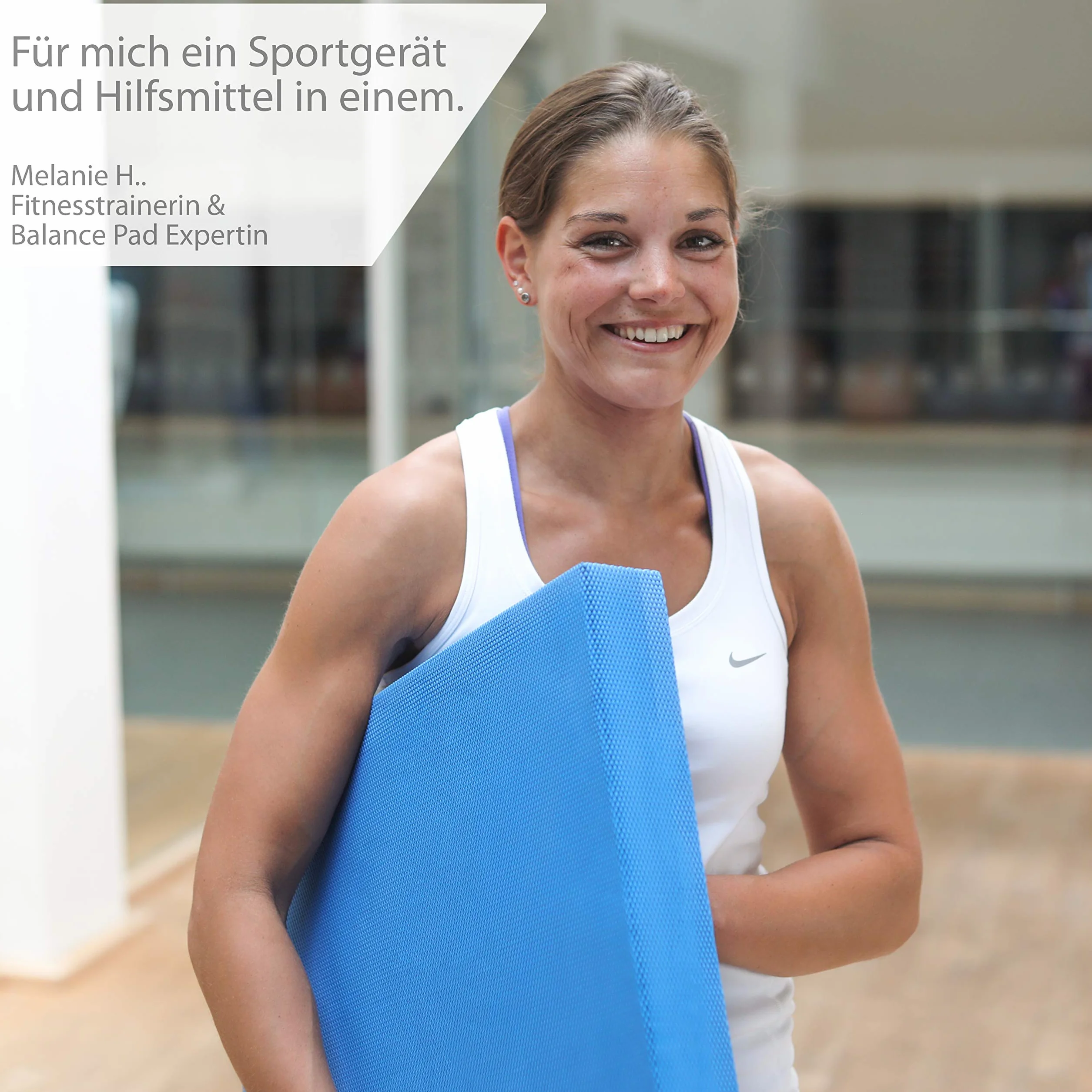 ALPHAPACE Balance Pad L ou XXL + Poster d'exercices Gratuit - Tapis d'équilibre innovant pour Un entraînement Optimal - Amélioration de l'équilibre, de la Coordination, et renforcement Musculaire