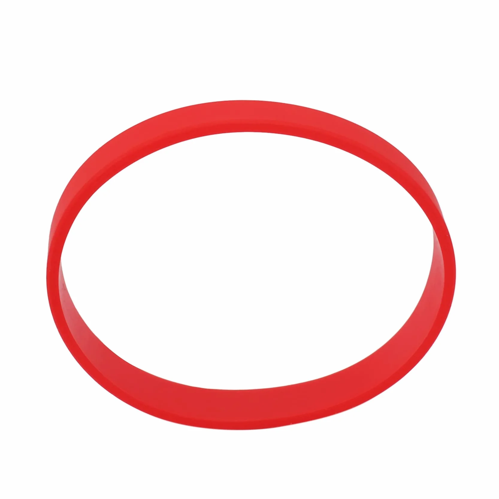 Bracelet élastique en caoutchouc de silicone rouge, 7 9 inch, Caoutchouc de silicone