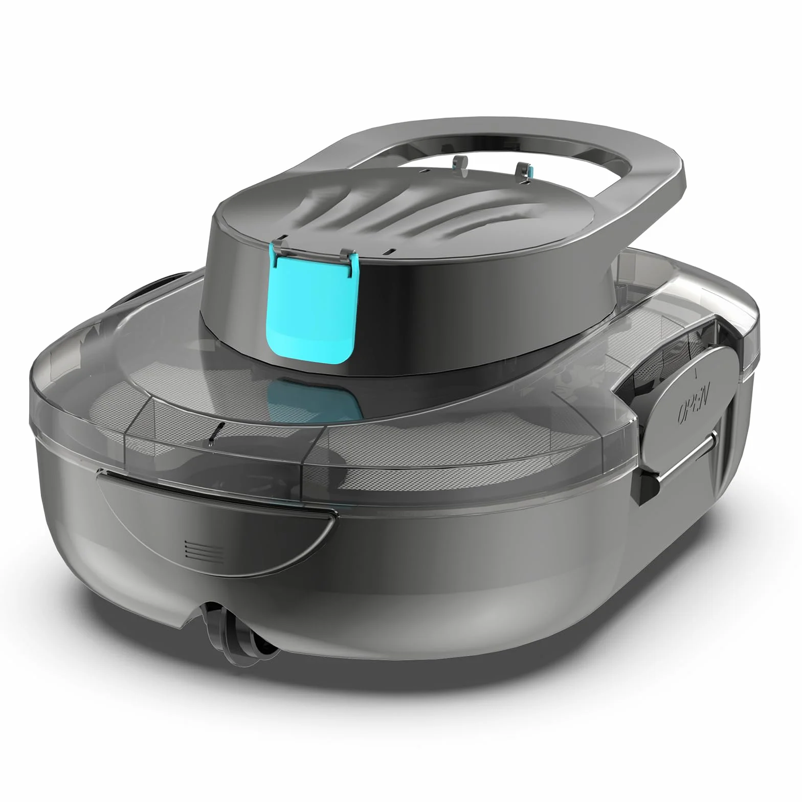 Robot Piscine S1PRO 2026 Autonomie 120 Min Piscines Hors Sol 100m² Aspirateur Double Moteur Gris