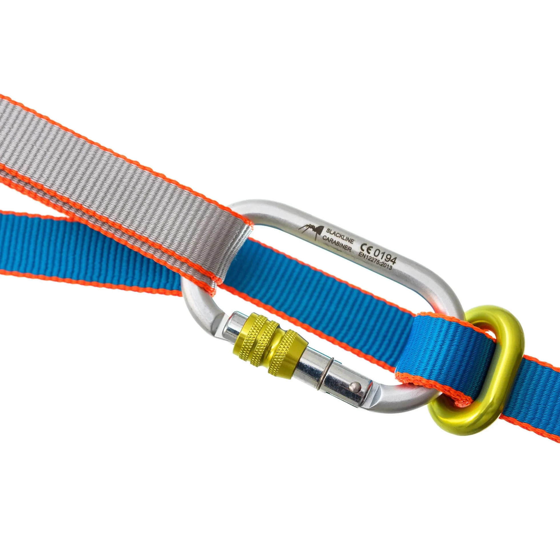 Longline Slackline Kit - Primitive 50 - Contient la Ligne de Marche, des mousquetons, des Anneaux et des Sangles pour Tendre, Ainsi Qu’Un Sac de Transport - Kit Complet Longueur 50m