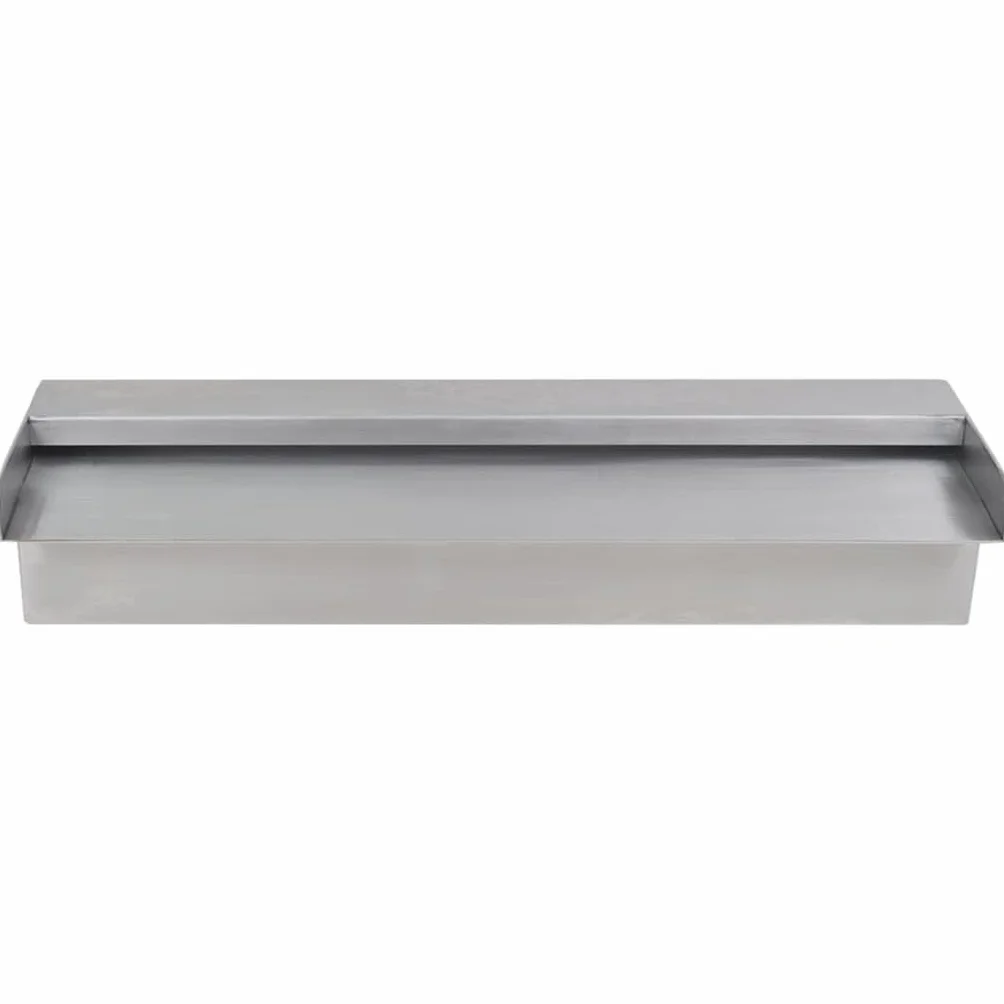 Lame d'eau rectangulaire 45 cm Acier inoxydable pour piscine