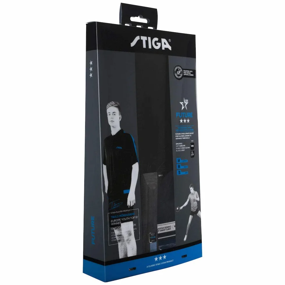 STIGA Future Raquette de Tennis de Table 3 étoiles avec Technologie WRB – Qualité Professionnelle – Conçue pour Les Joueurs offensifs – Contrôle amélioré, Rotation et Vitesse