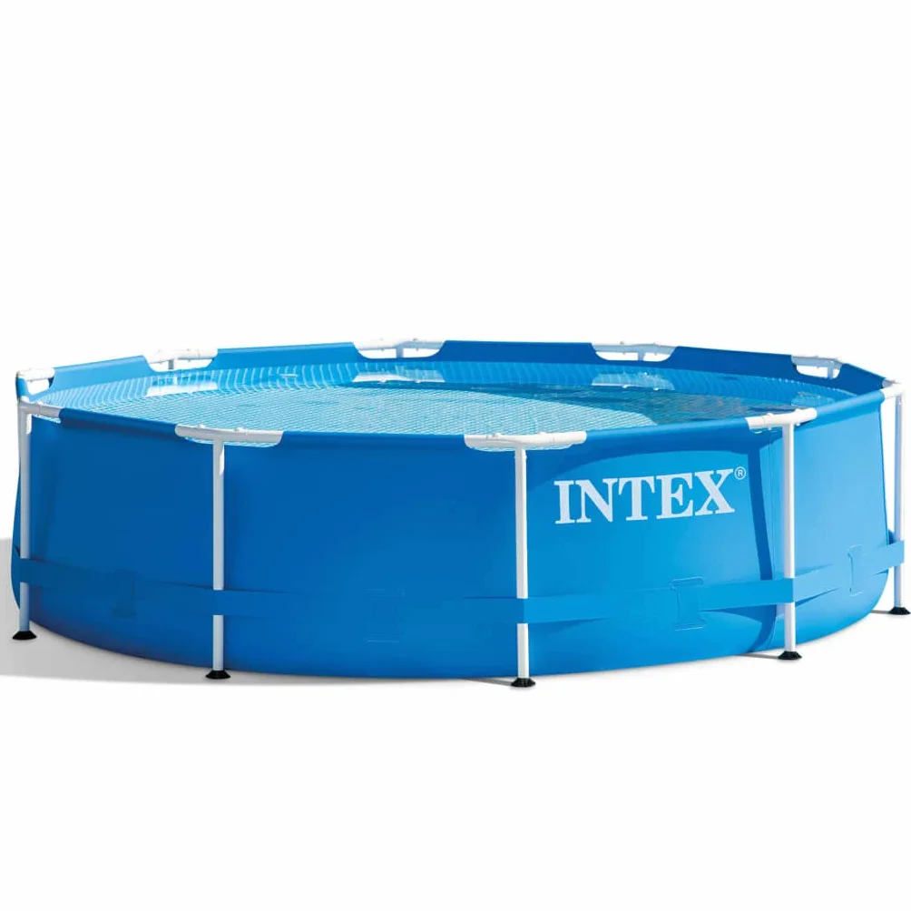 INTEX Piscine à structure métallique 305 x 76 cm bleu avec pompe